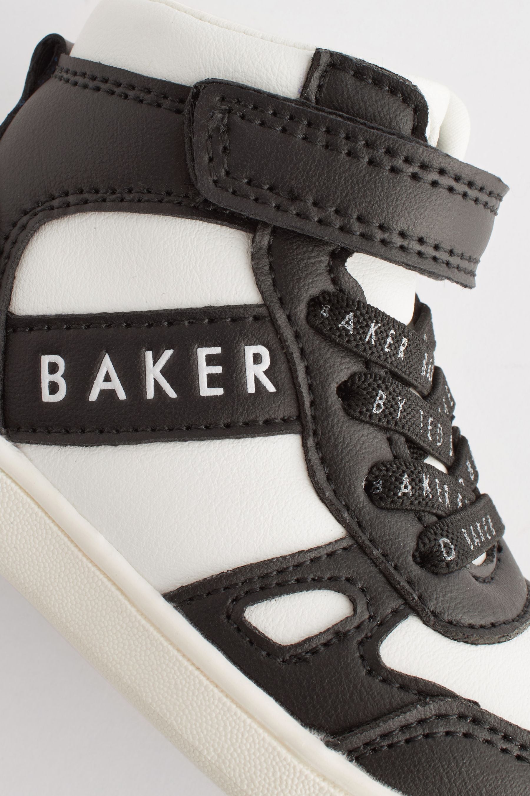 Baker by Ted Baker Boys Black Hi-Top Trainers