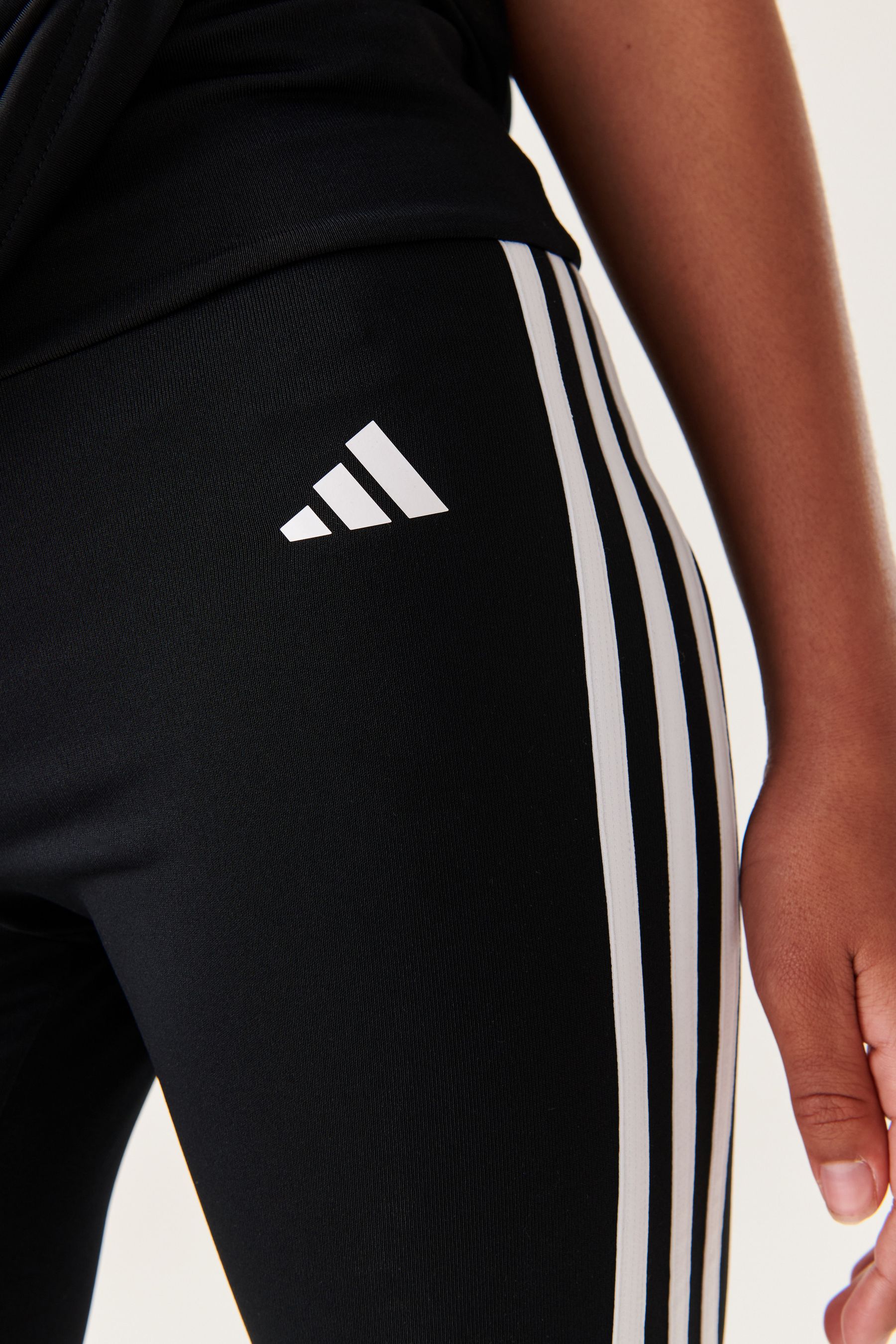 adidas Black Sportswear Train Essentials Aeroready 3-Stripes Training Biker Tights