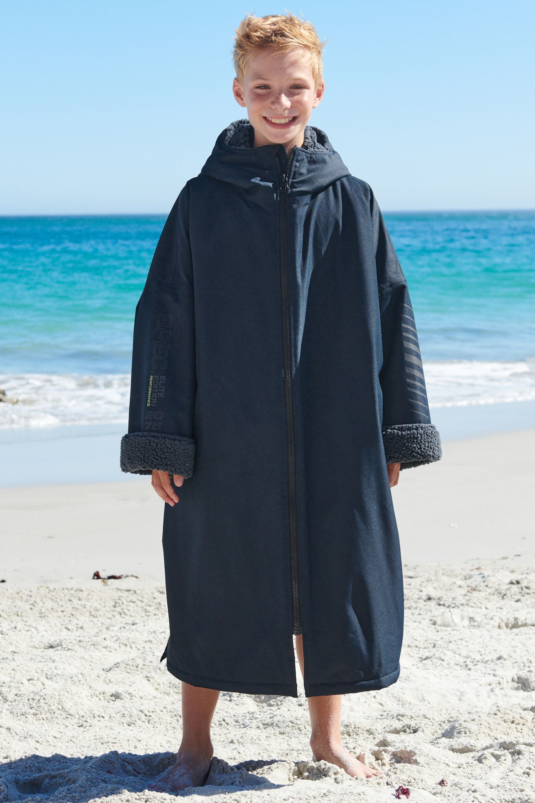 Navy Blue Waterproof Changing Robe (3-16yrs)