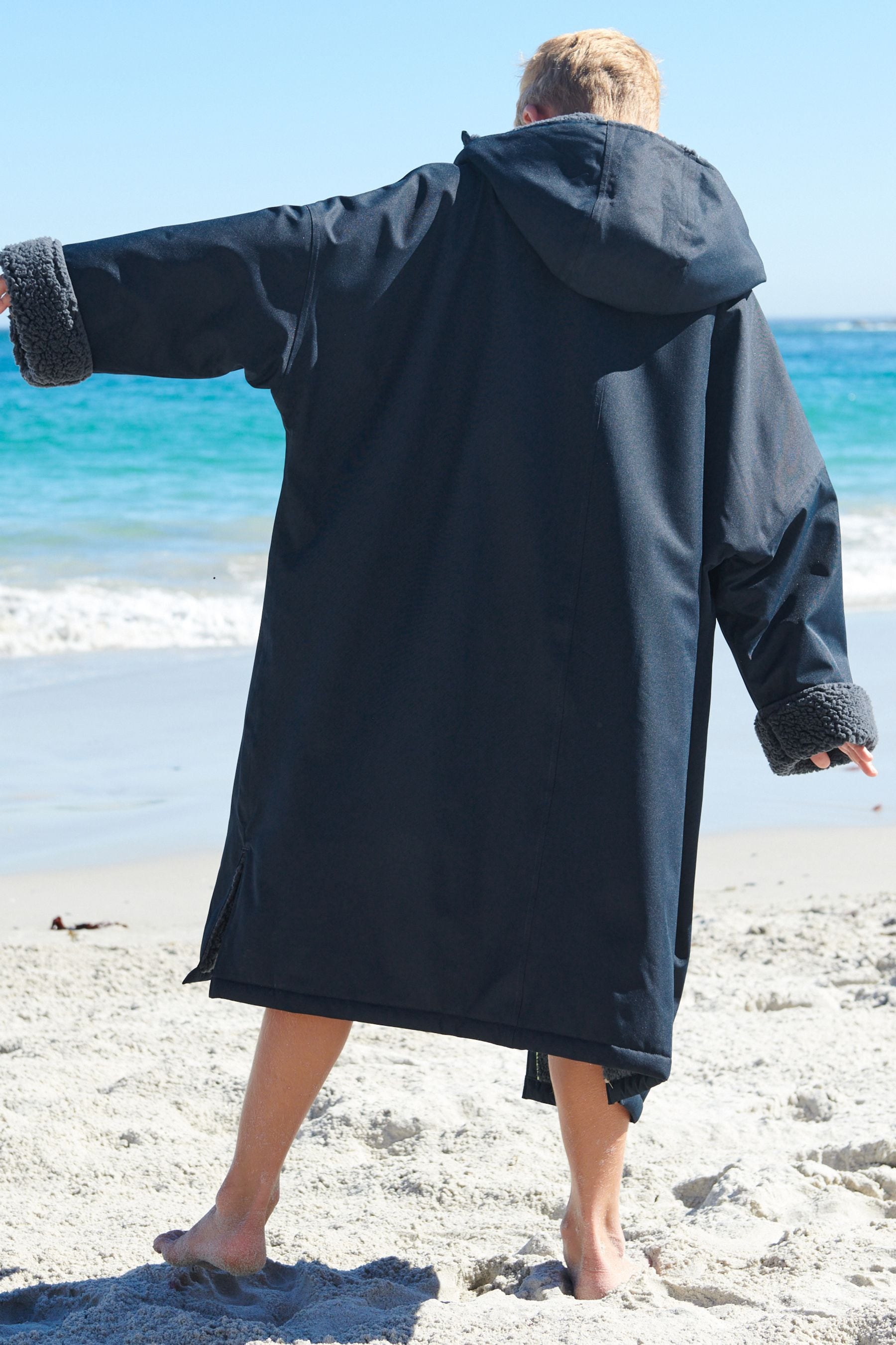 Navy Blue Waterproof Changing Robe (3-16yrs)