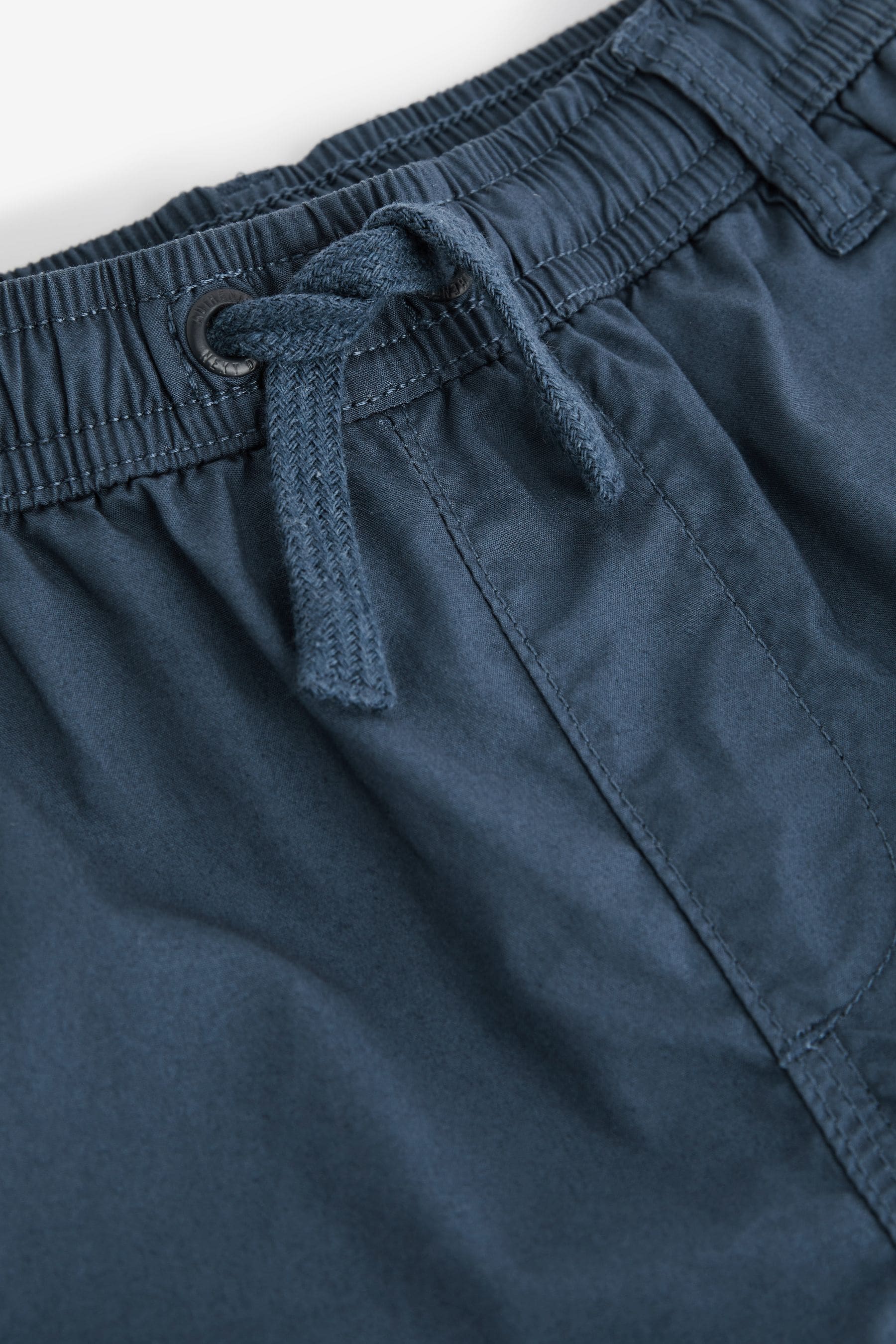 Blue Lined 100% Cotton Cargo Trousers (3mths-7yrs)