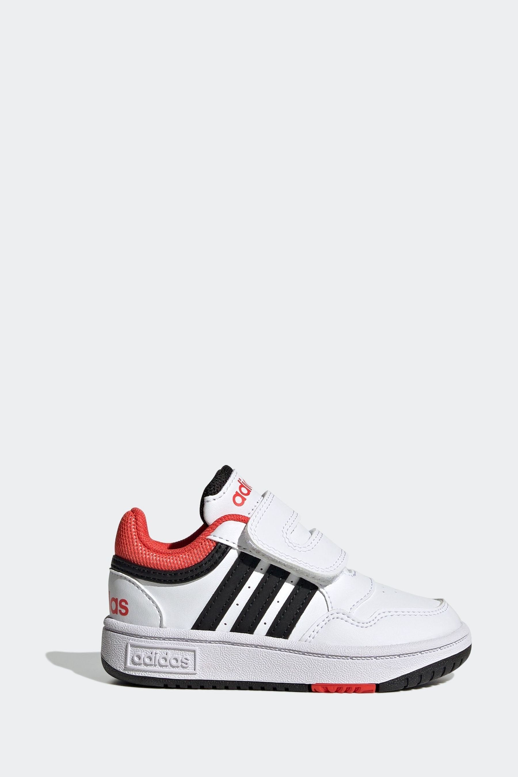 White adidas Hoops Shoes