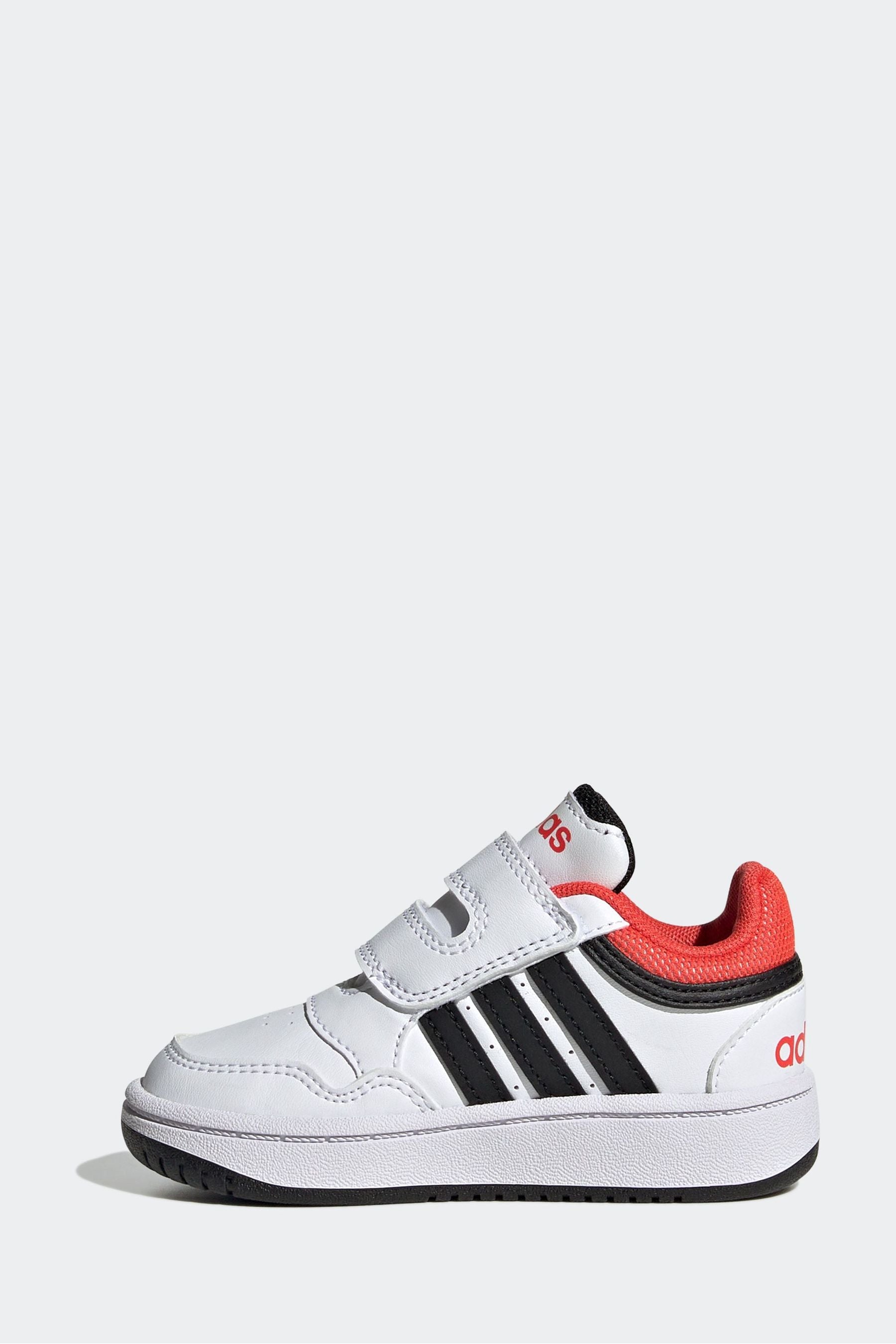 White adidas Hoops Shoes