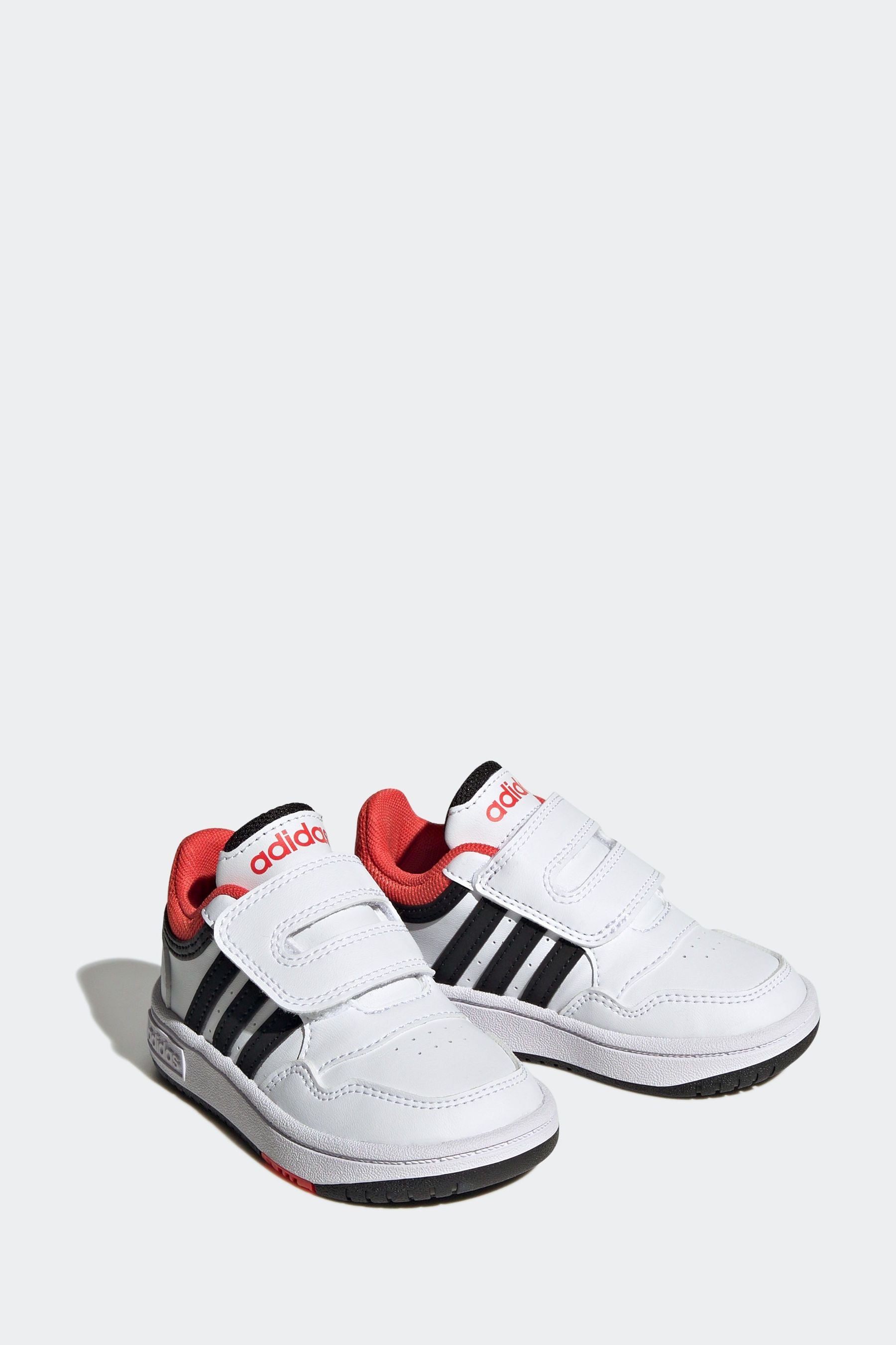 White adidas Hoops Shoes