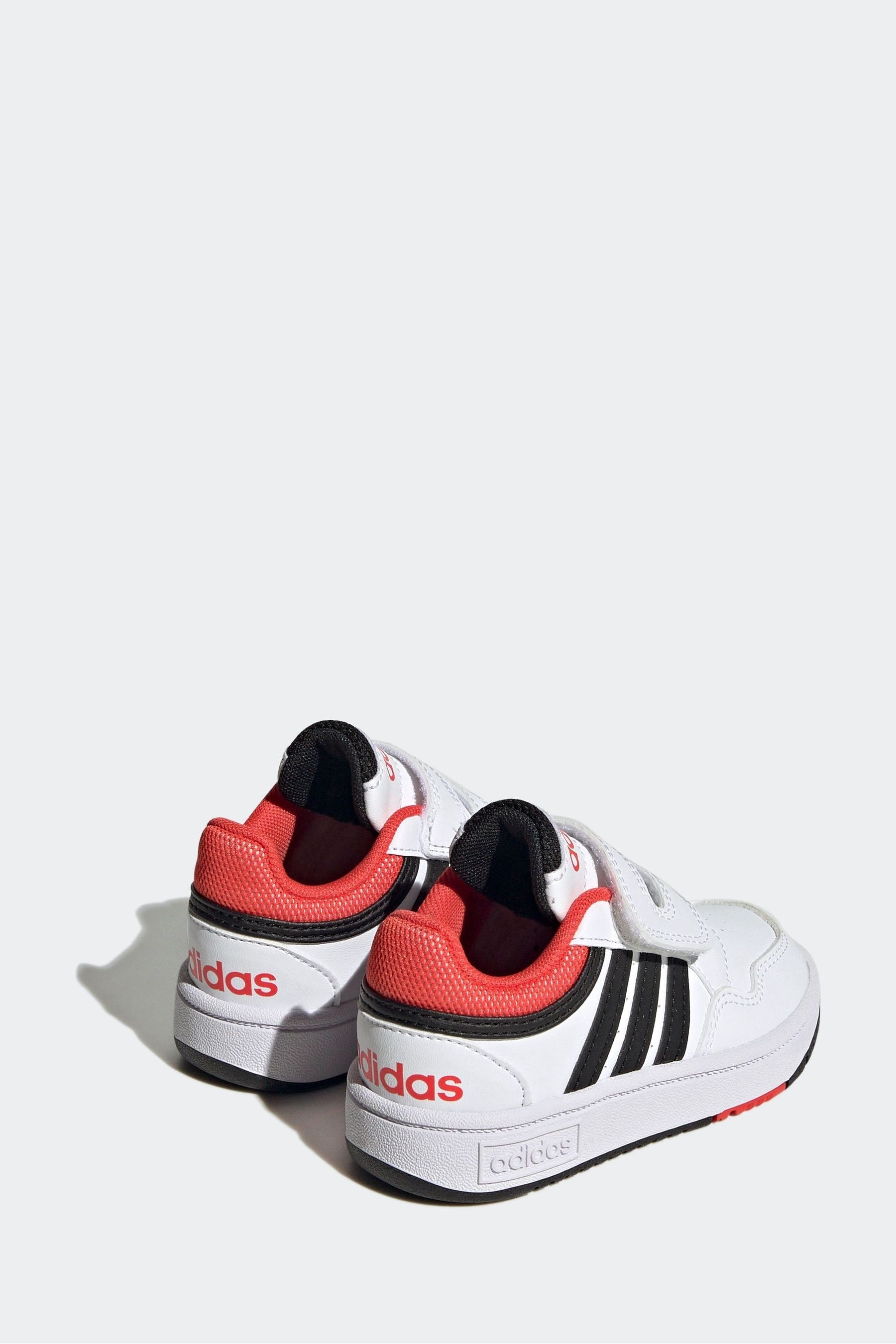 White adidas Hoops Shoes