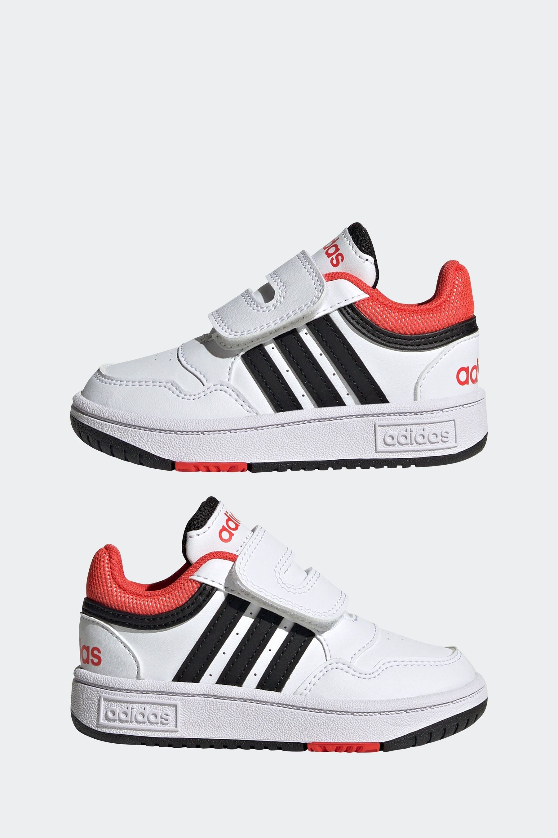 White adidas Hoops Shoes