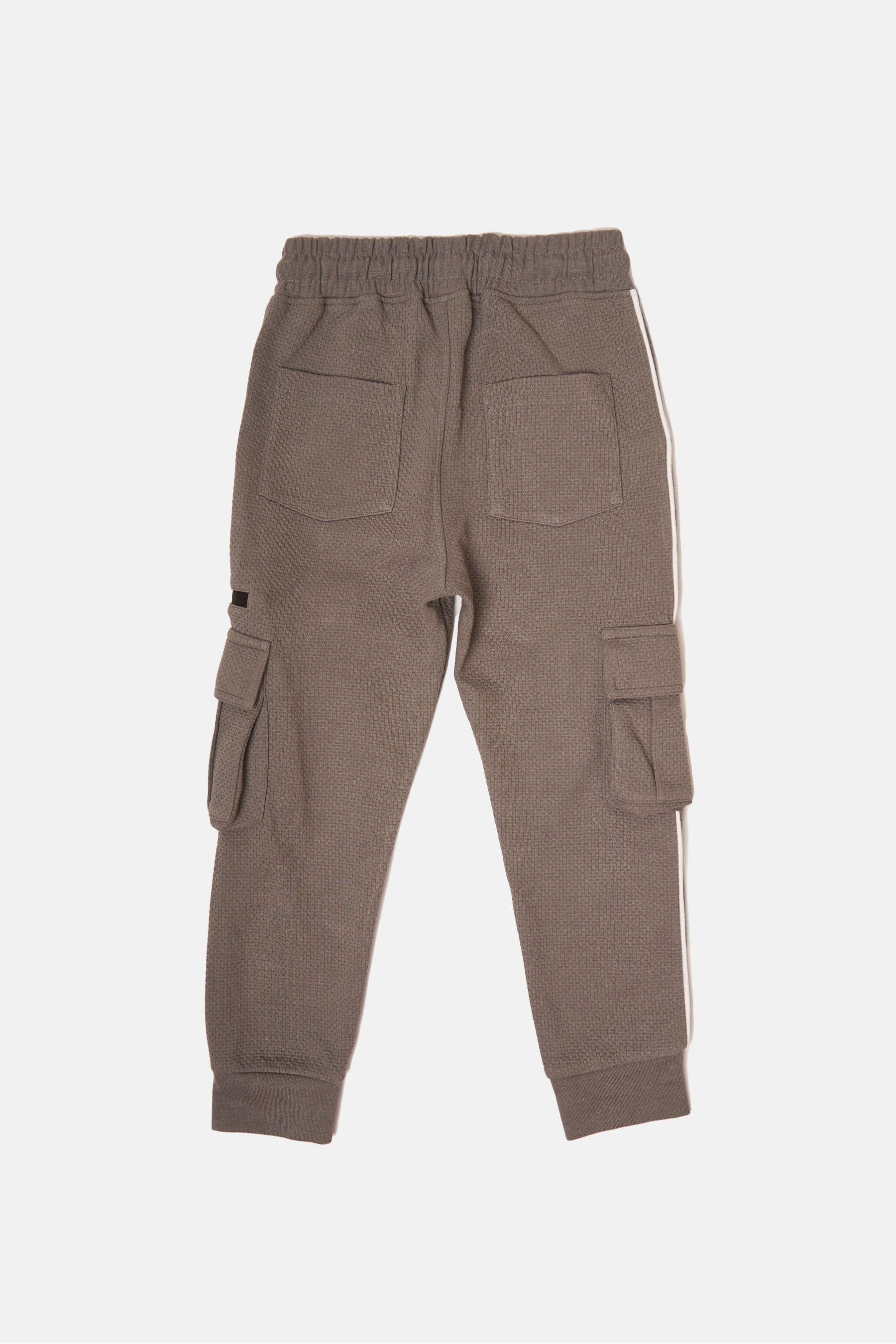 Grey Brown Angel & Rocket Pocket Frank Cargo Joggers