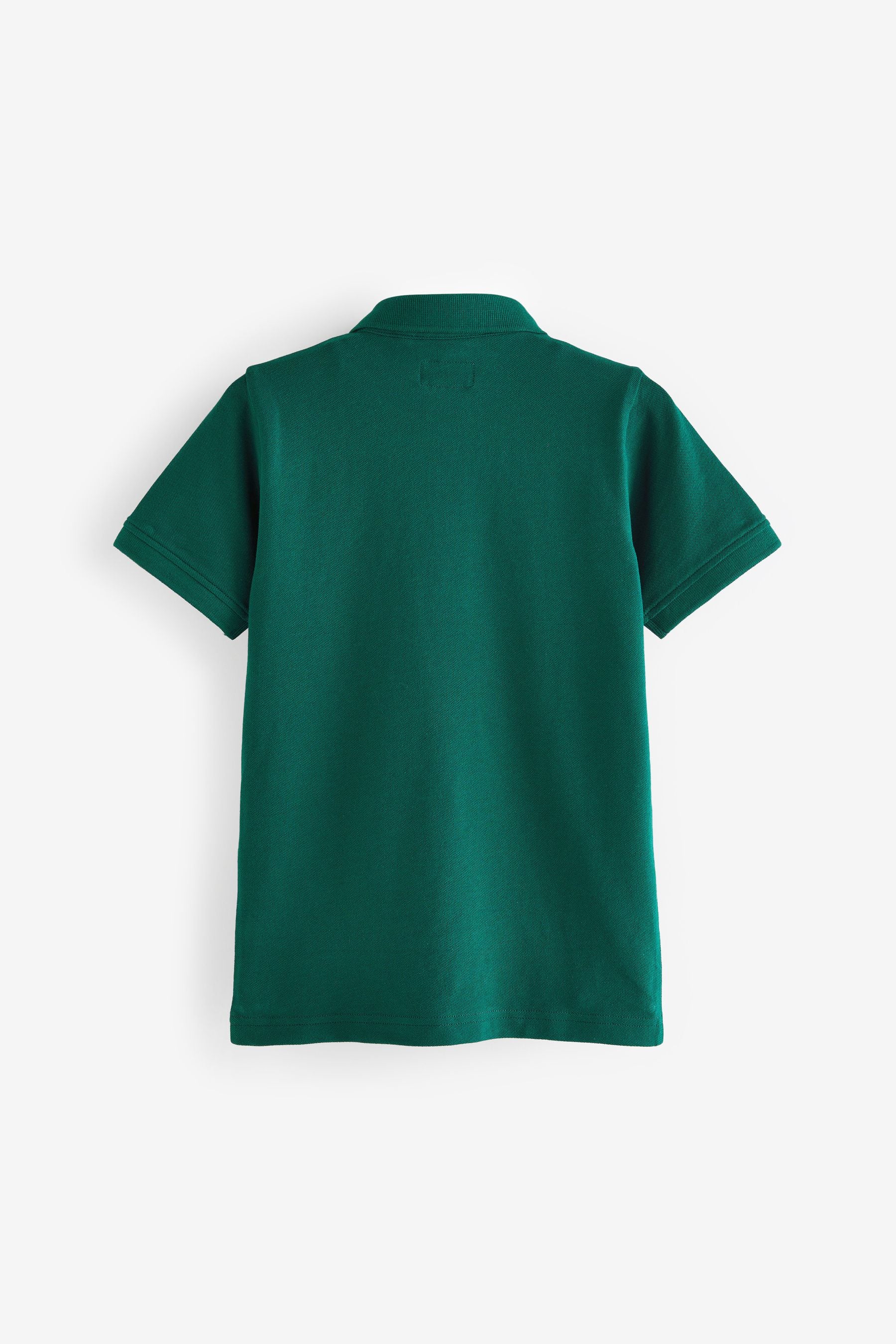 Green Dark Short Sleeve Polo Shirt (3-16yrs)