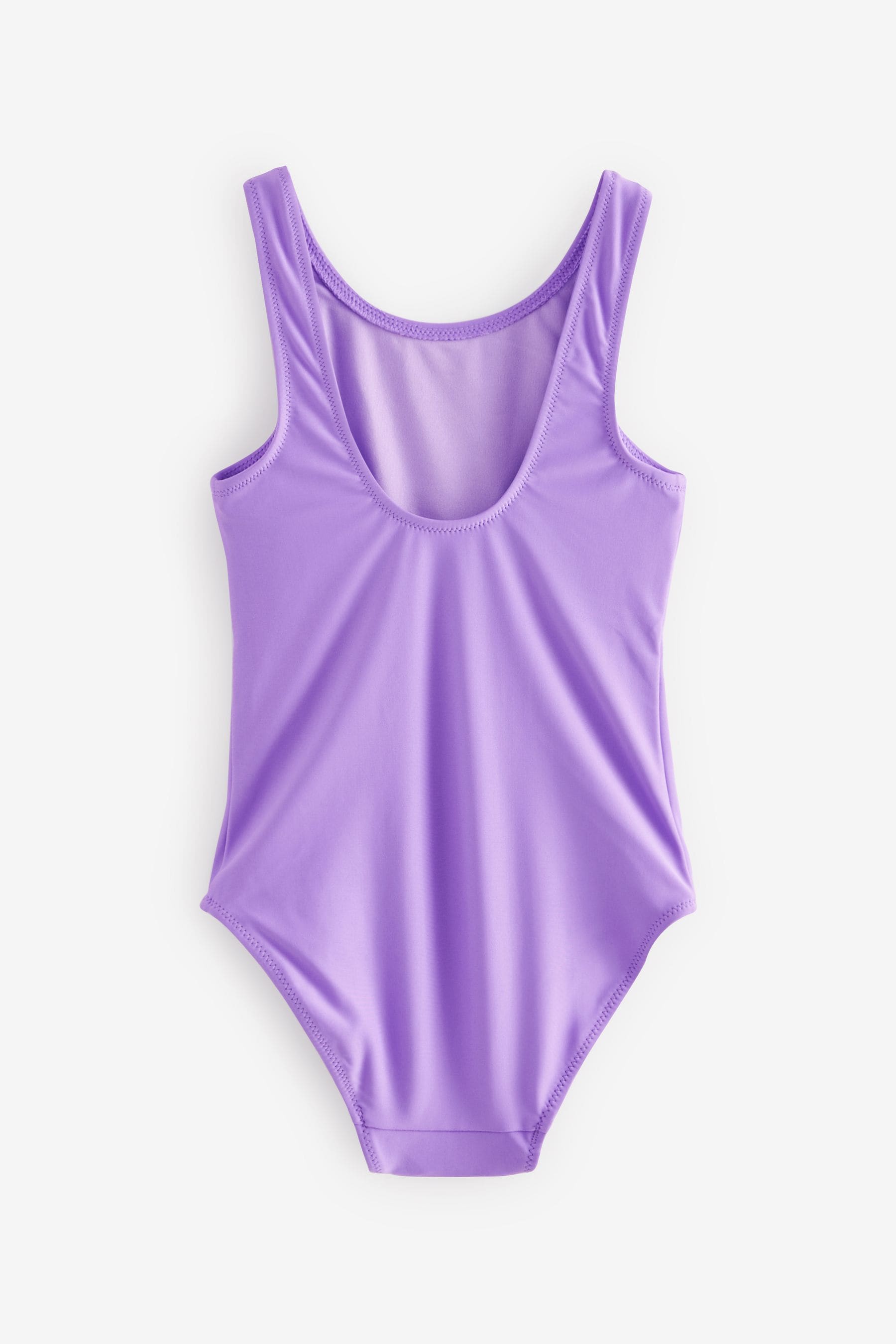 Purple Unicorn Appliqu?© Swimsuit (3-16yrs)