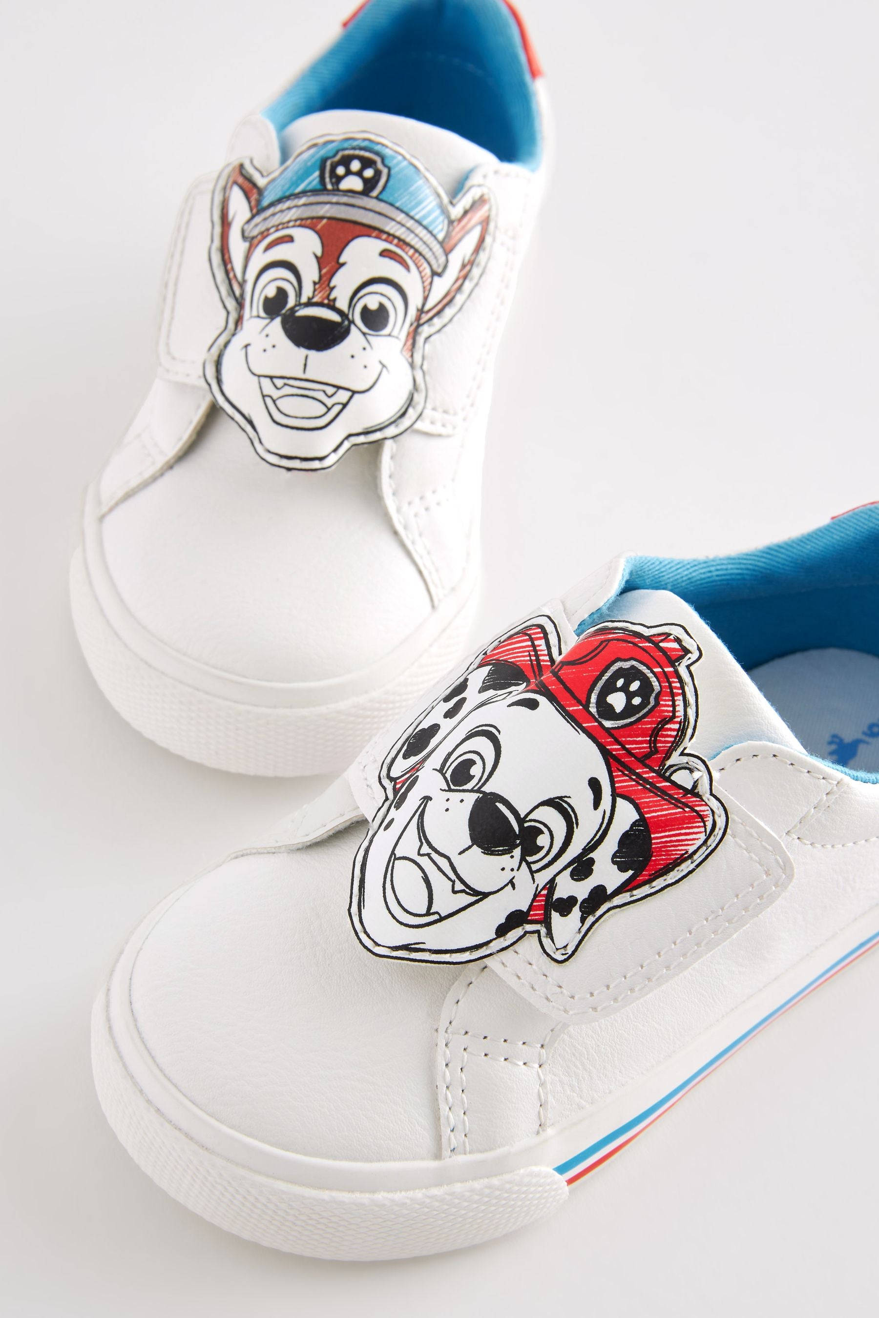 PAW Patrol White Standard Fit (F) Strap Touch Fastening Shoes