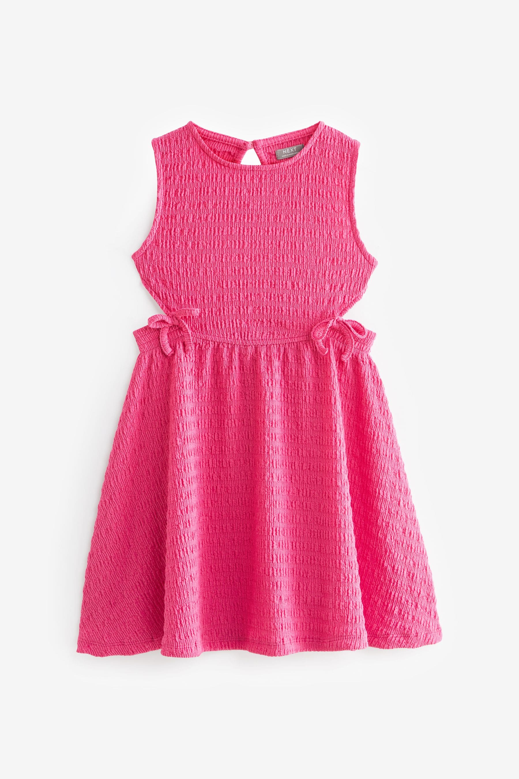 Pink Textured Jersey Dress (3-16yrs)