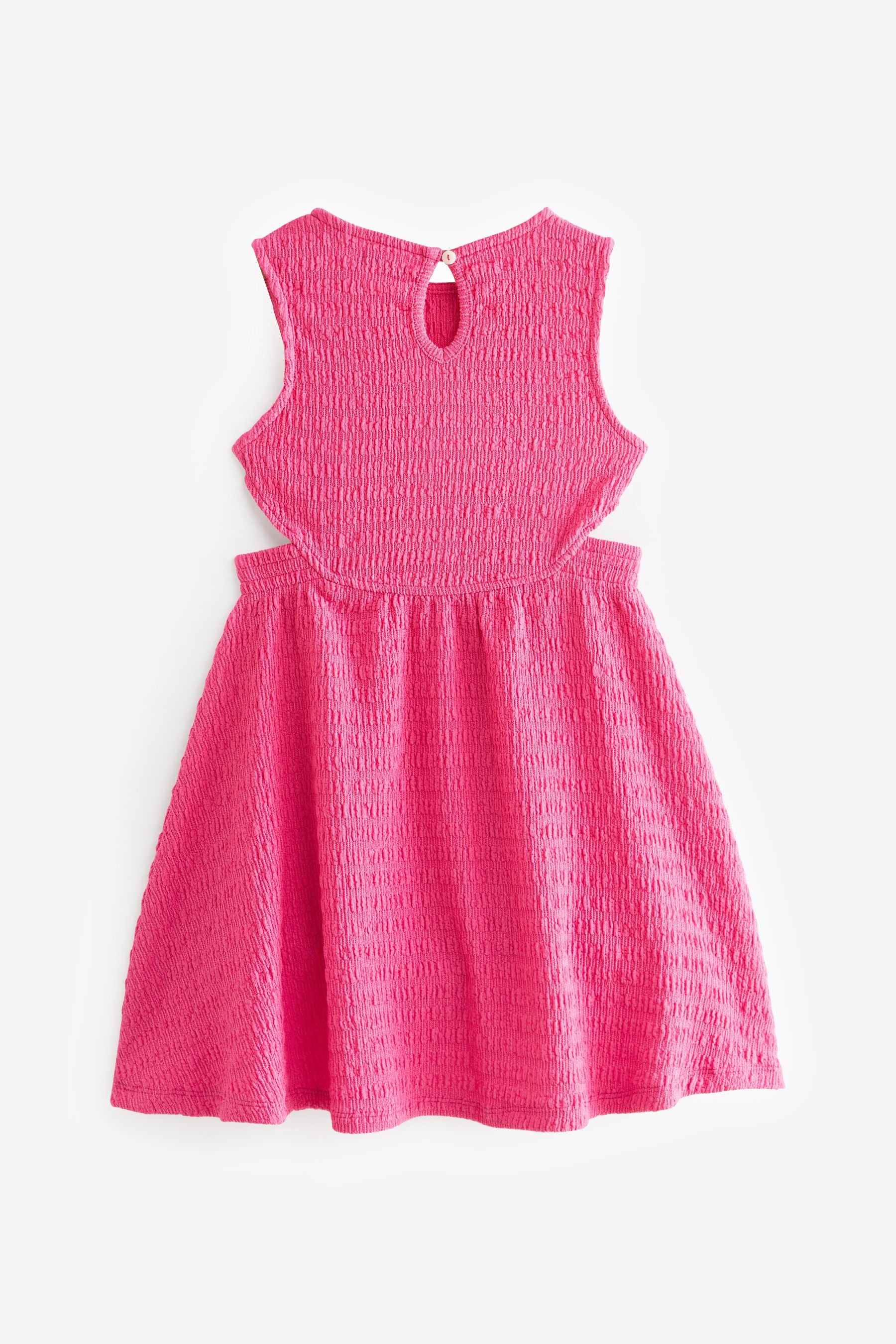 Pink Textured Jersey Dress (3-16yrs)