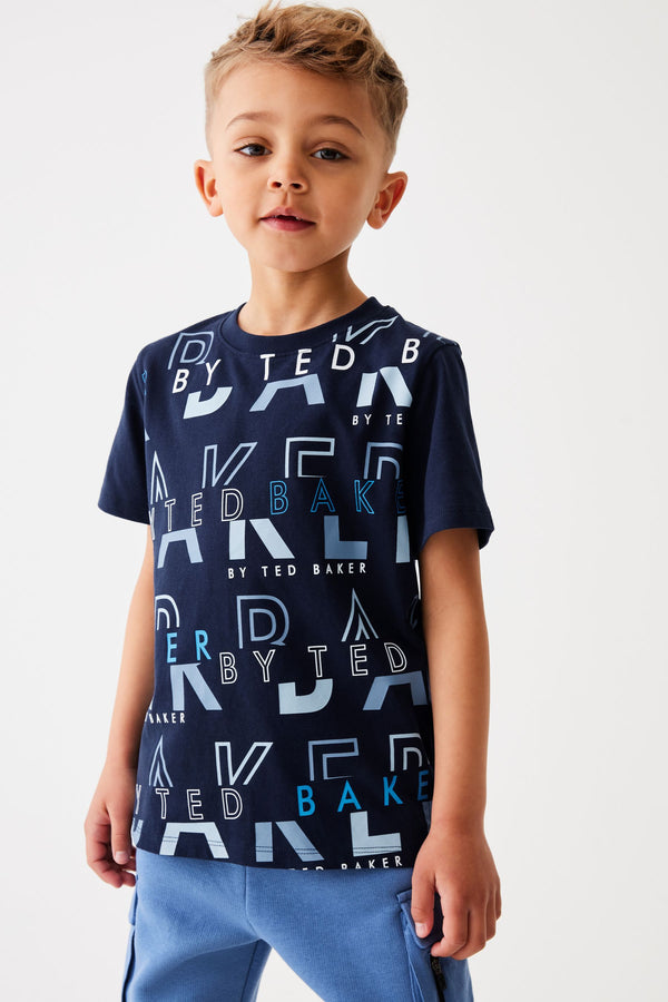 Baker by Ted Baker Navy Graphic T-Shirt