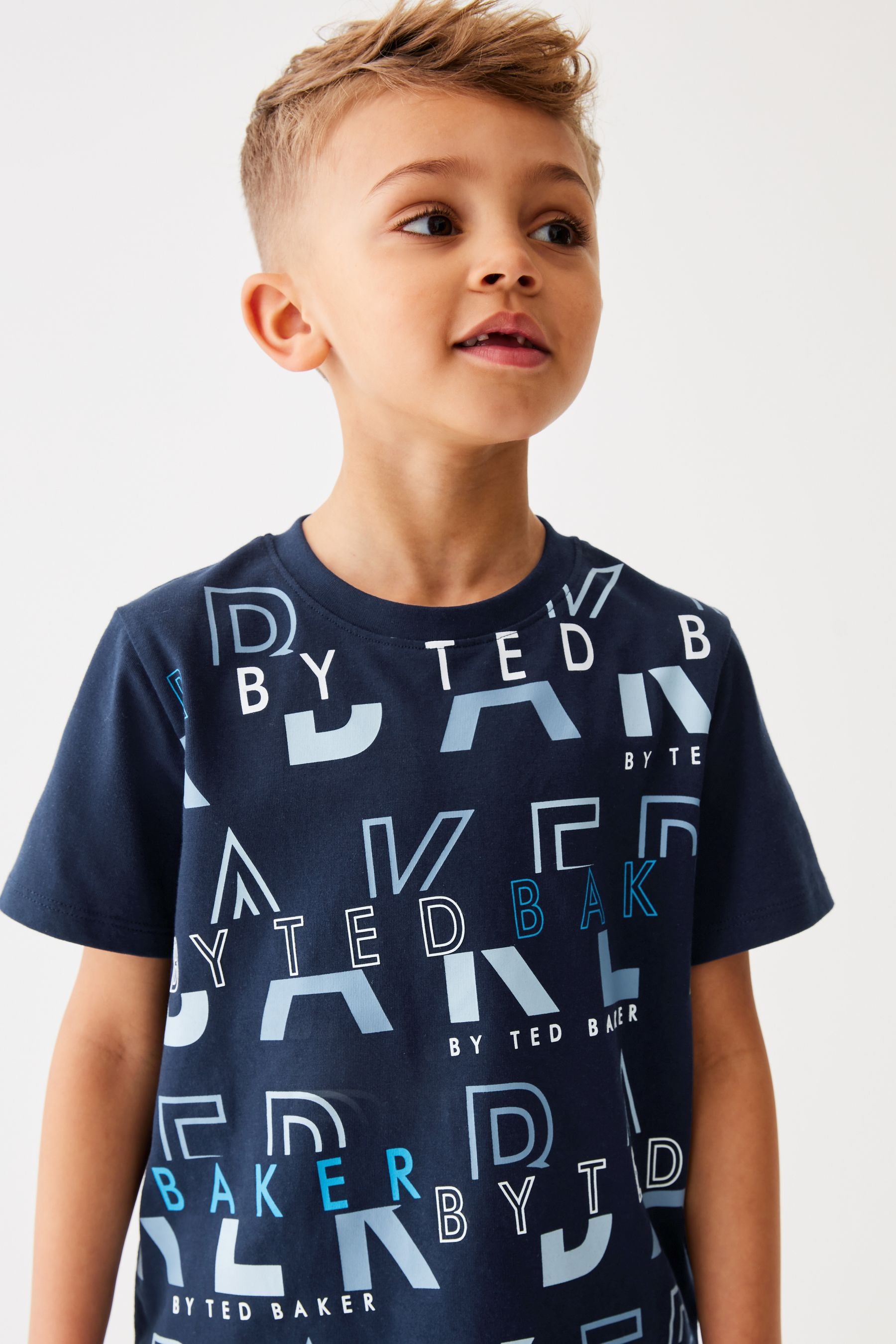 Baker by Ted Baker Navy Graphic T-Shirt