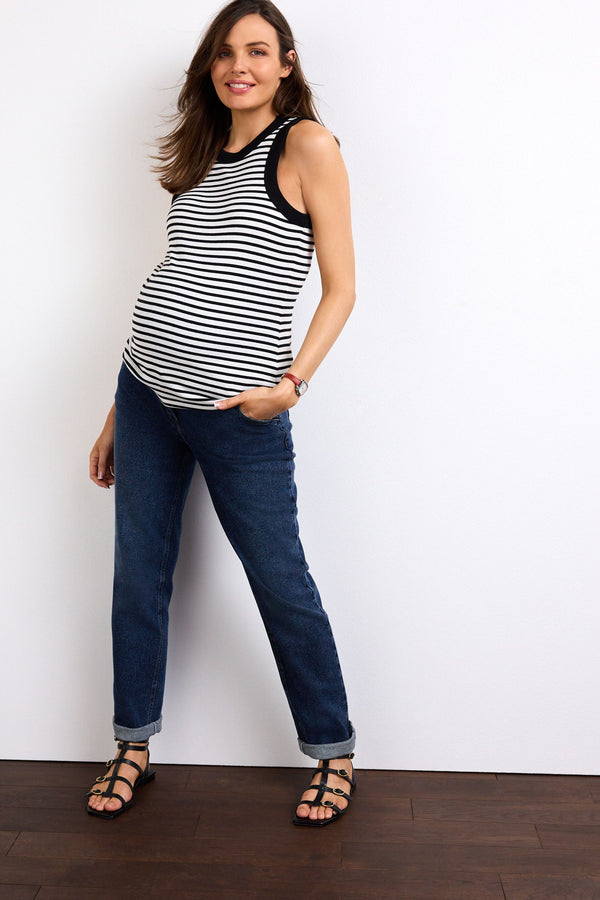 Dark Blue Maternity Skinny Jeans