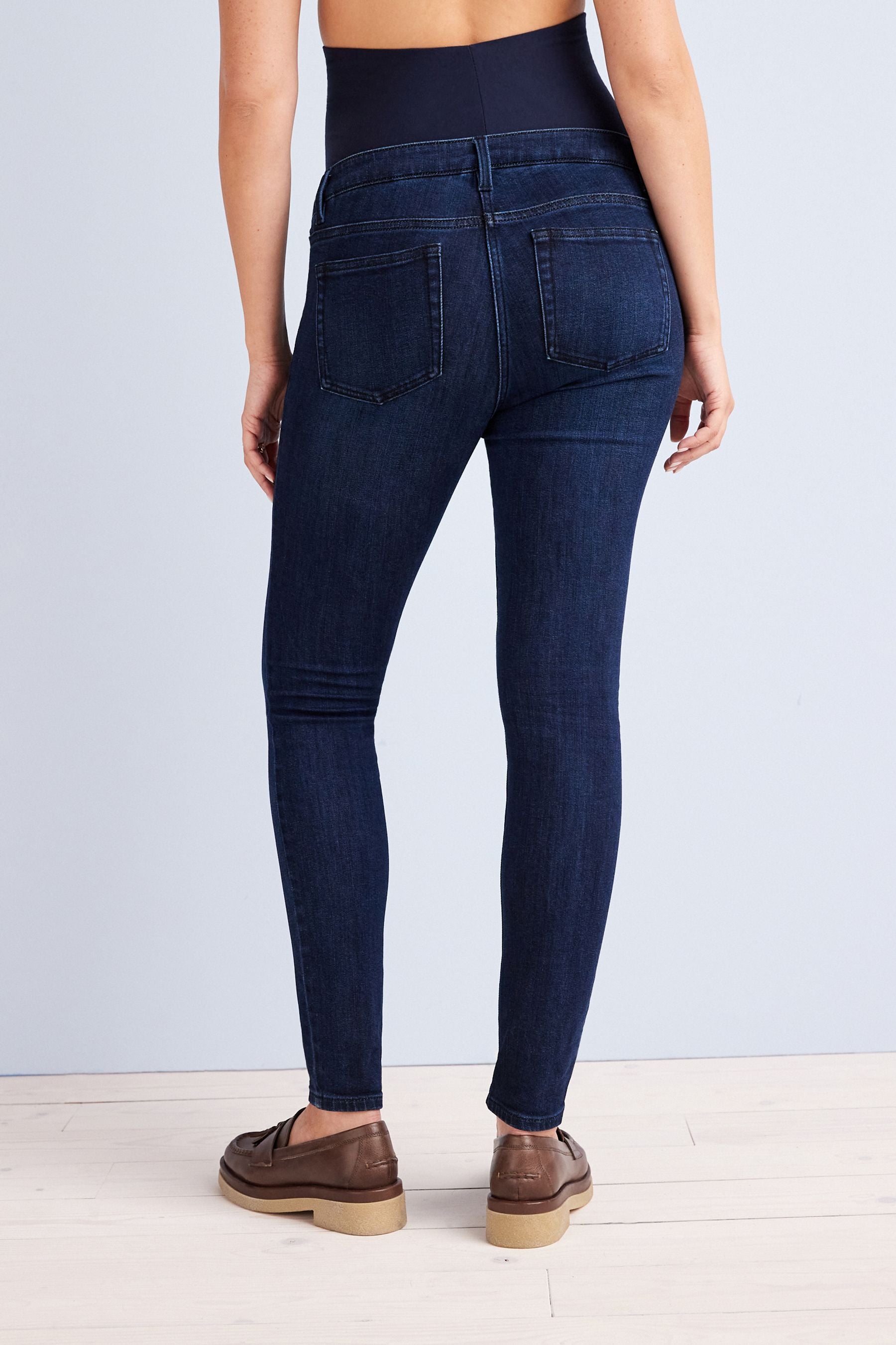 Dark Blue Maternity Skinny Jeans