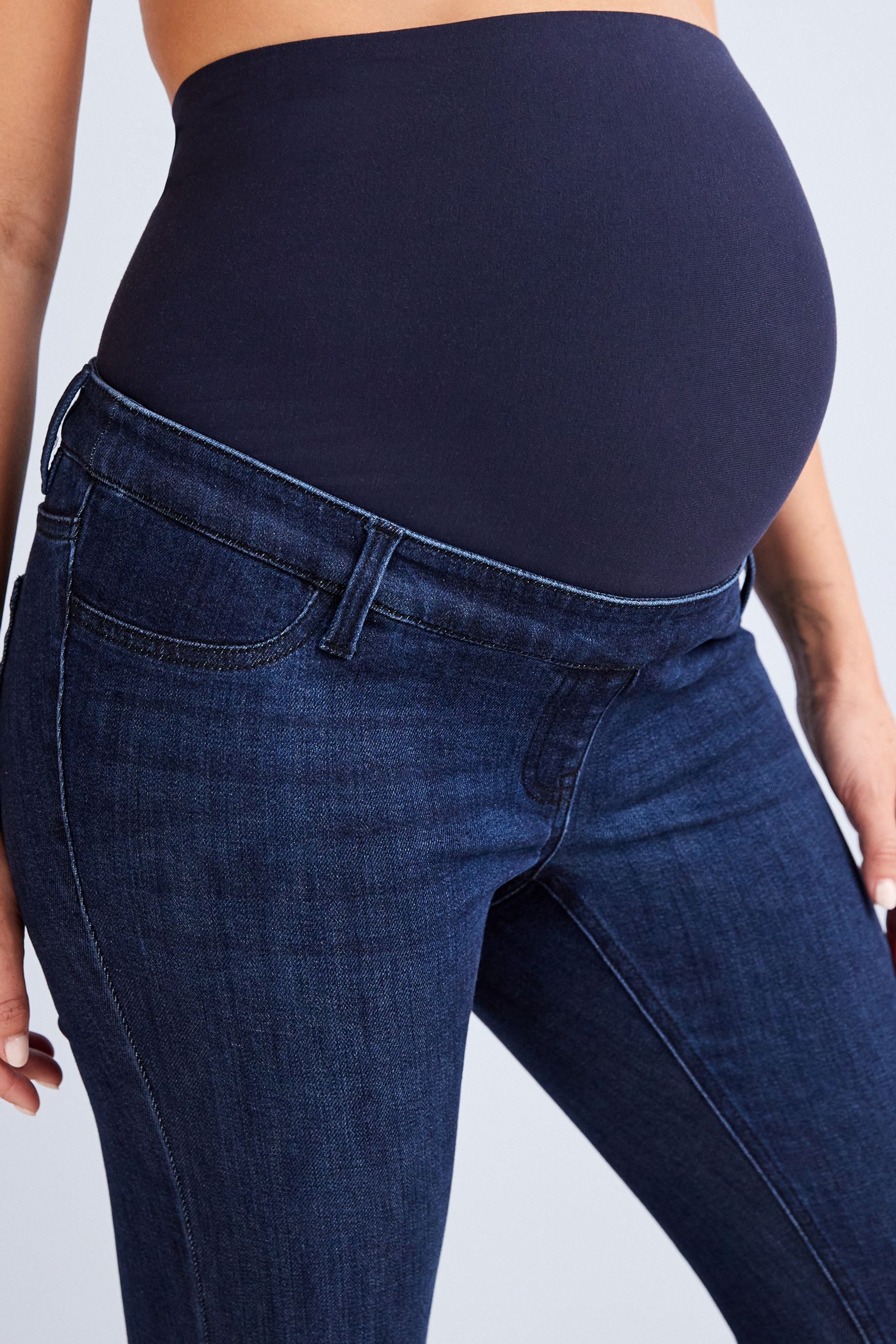 Dark Blue Maternity Skinny Jeans