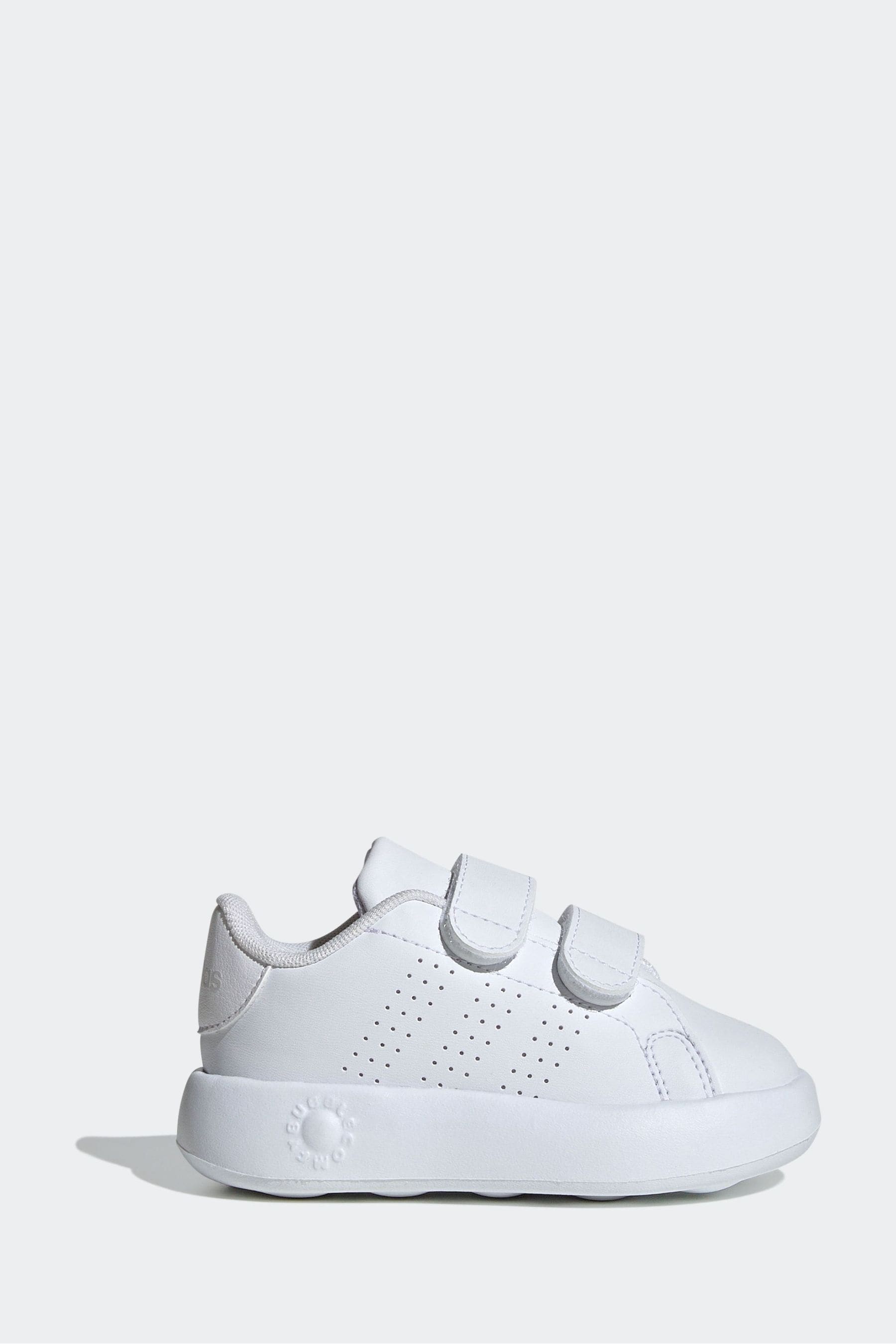 White adidas Kids Advantage Shoes