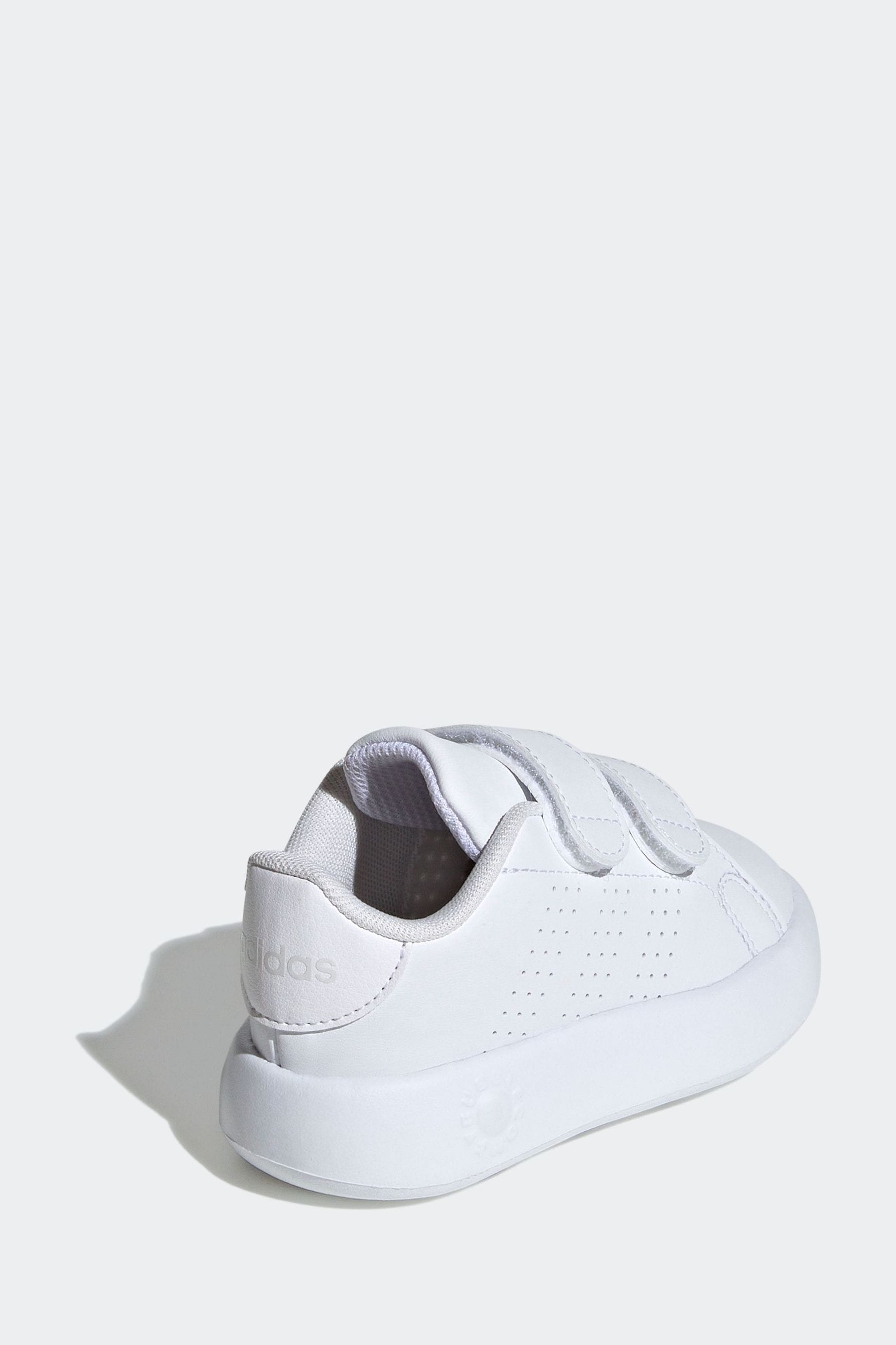 White adidas Kids Advantage Shoes