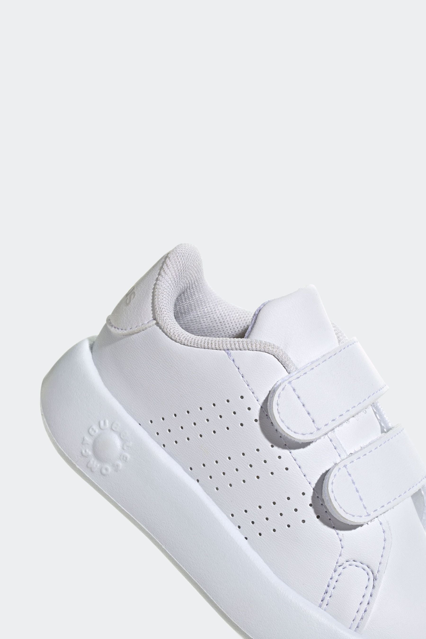 White adidas Kids Advantage Shoes