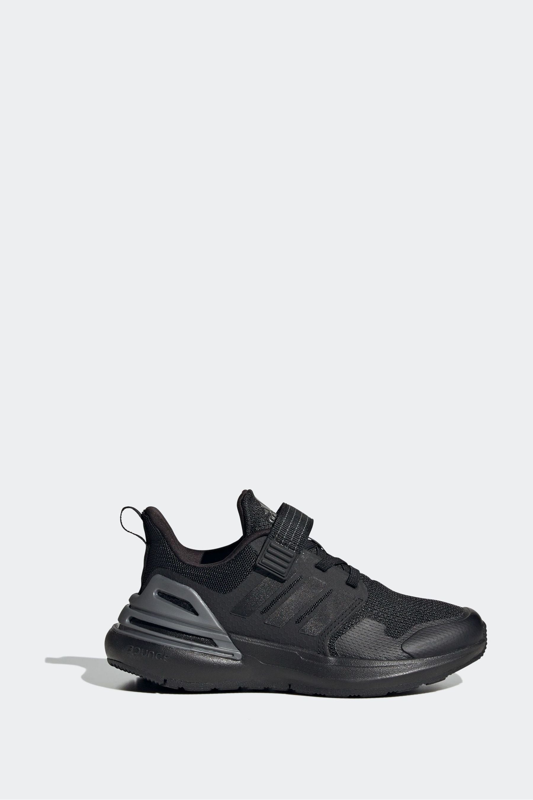 Black adidas Sportswear Rapidasport Bounce Elastic Lace Top Strap Trainers