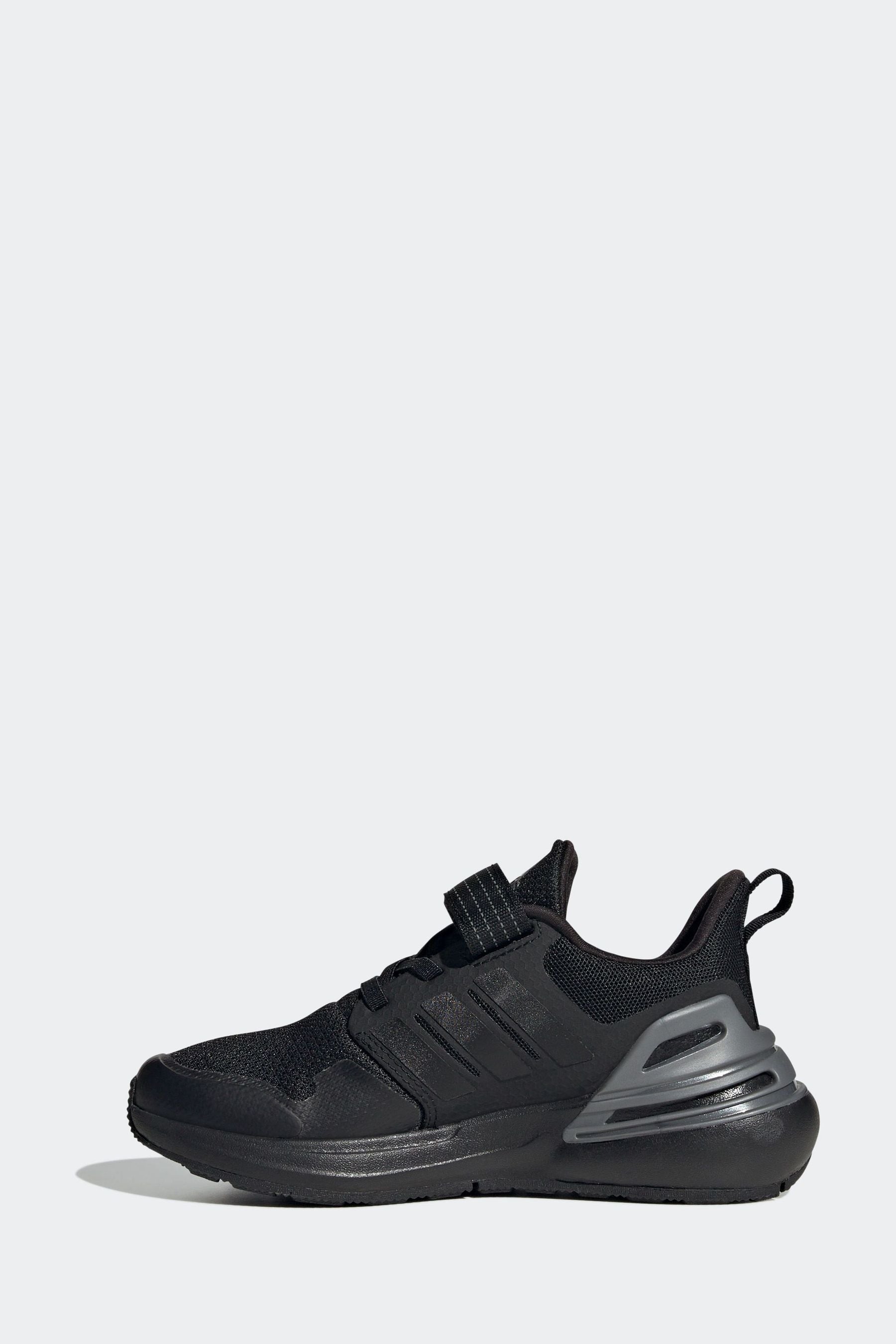 Black adidas Sportswear Rapidasport Bounce Elastic Lace Top Strap Trainers