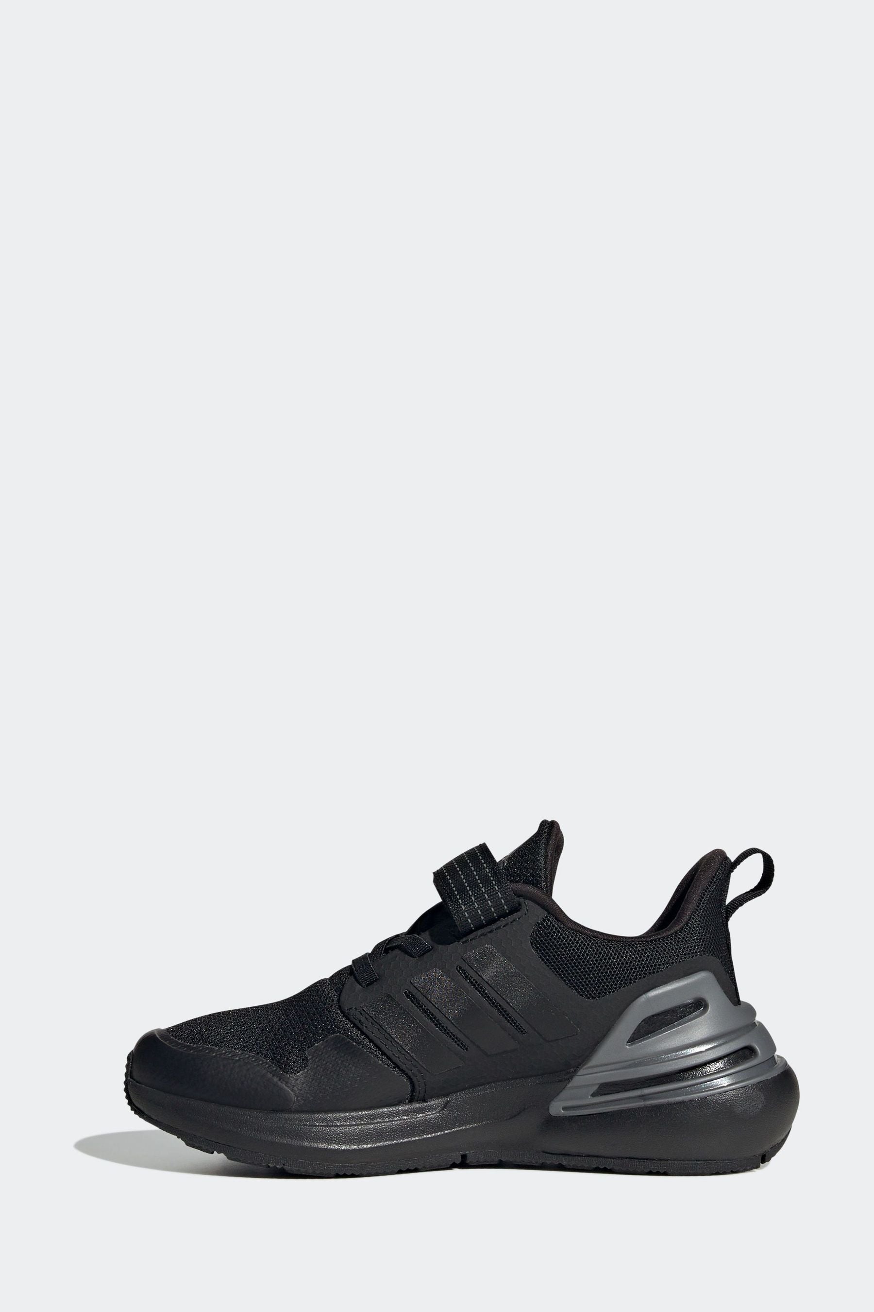 adidas Black Sportswear Rapidasport Bounce Elastic Lace Top Strap Trainers