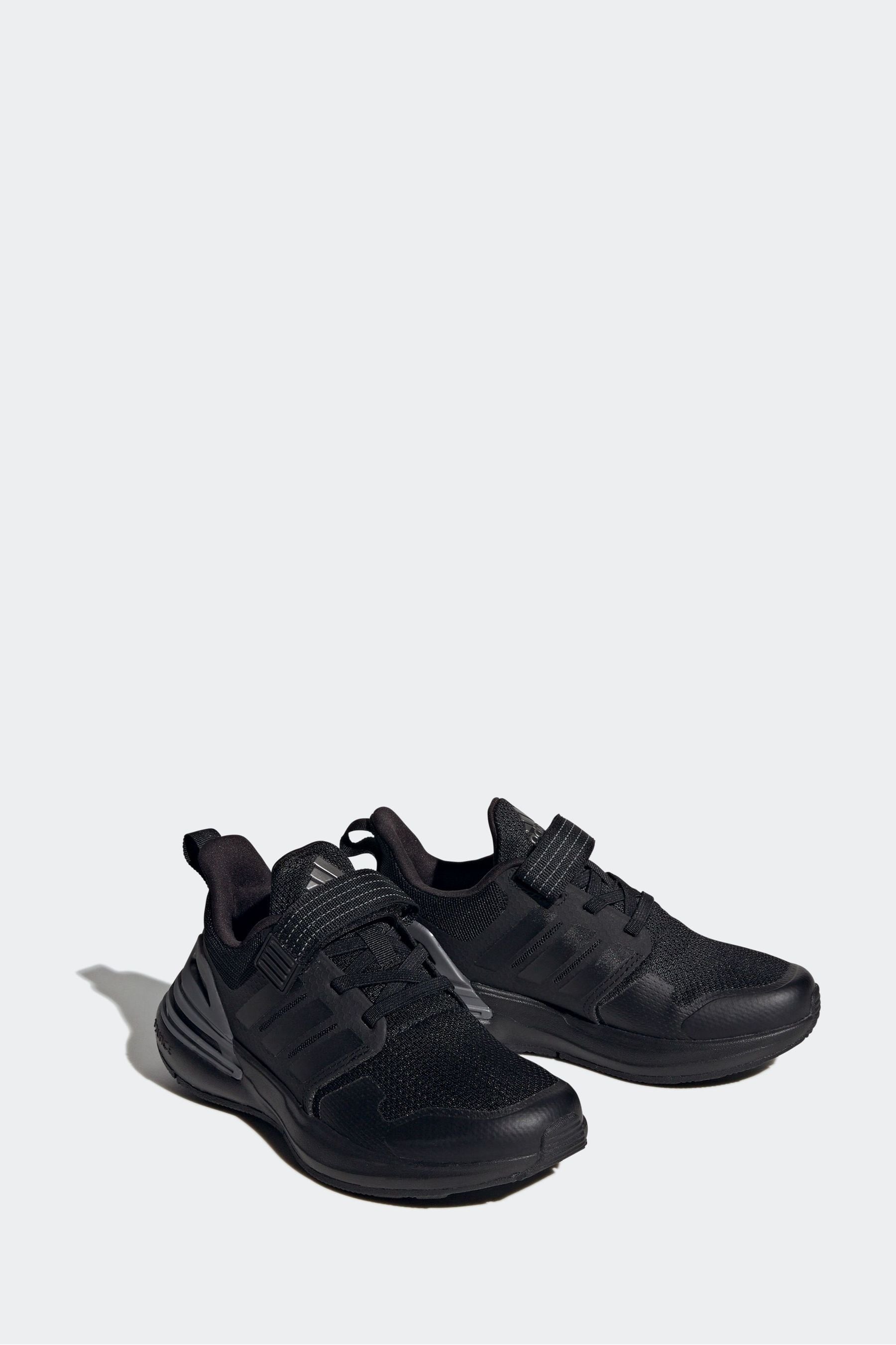 Black adidas Sportswear Rapidasport Bounce Elastic Lace Top Strap Trainers