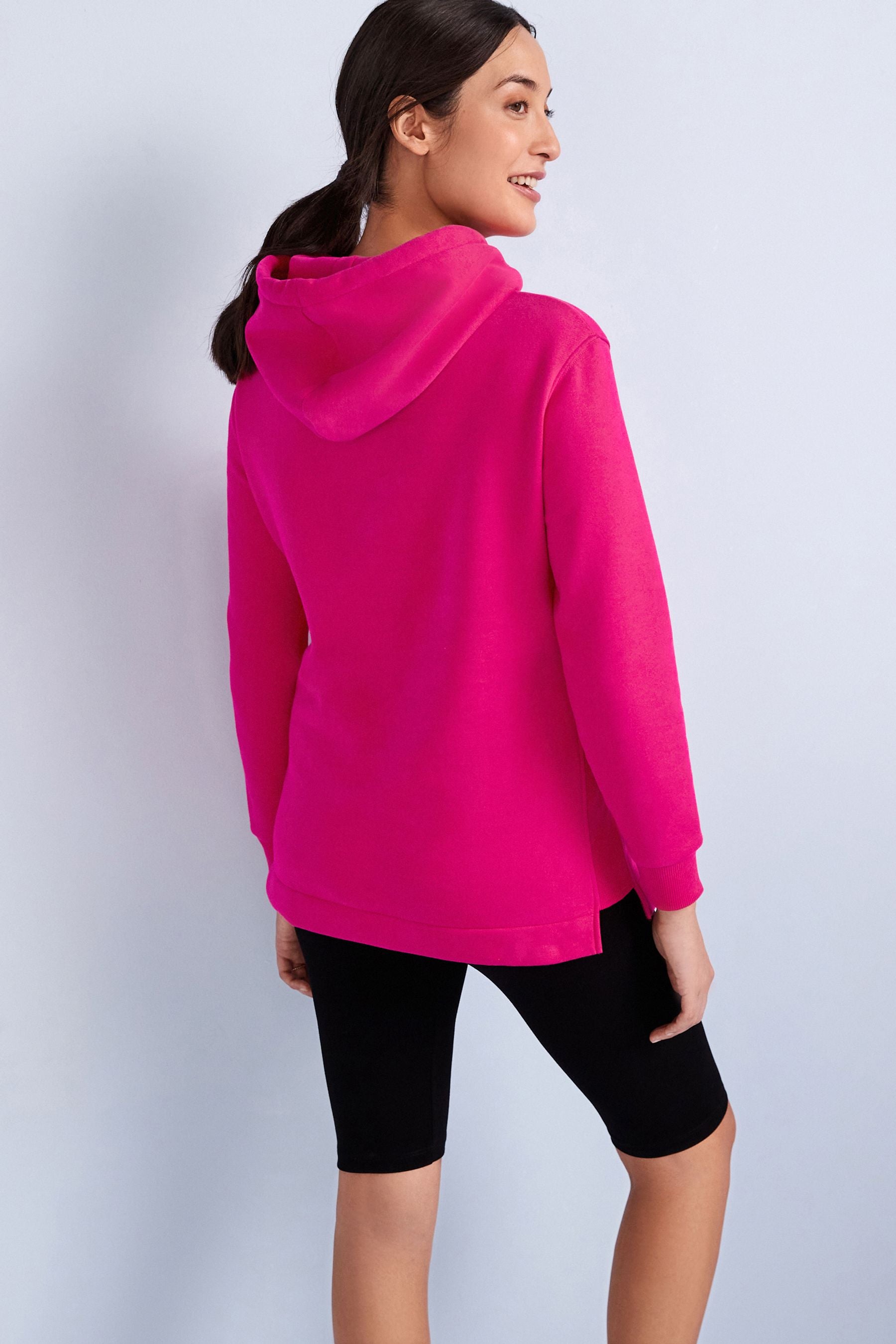 Fushsia Pink Maternity Nursing Hoodie