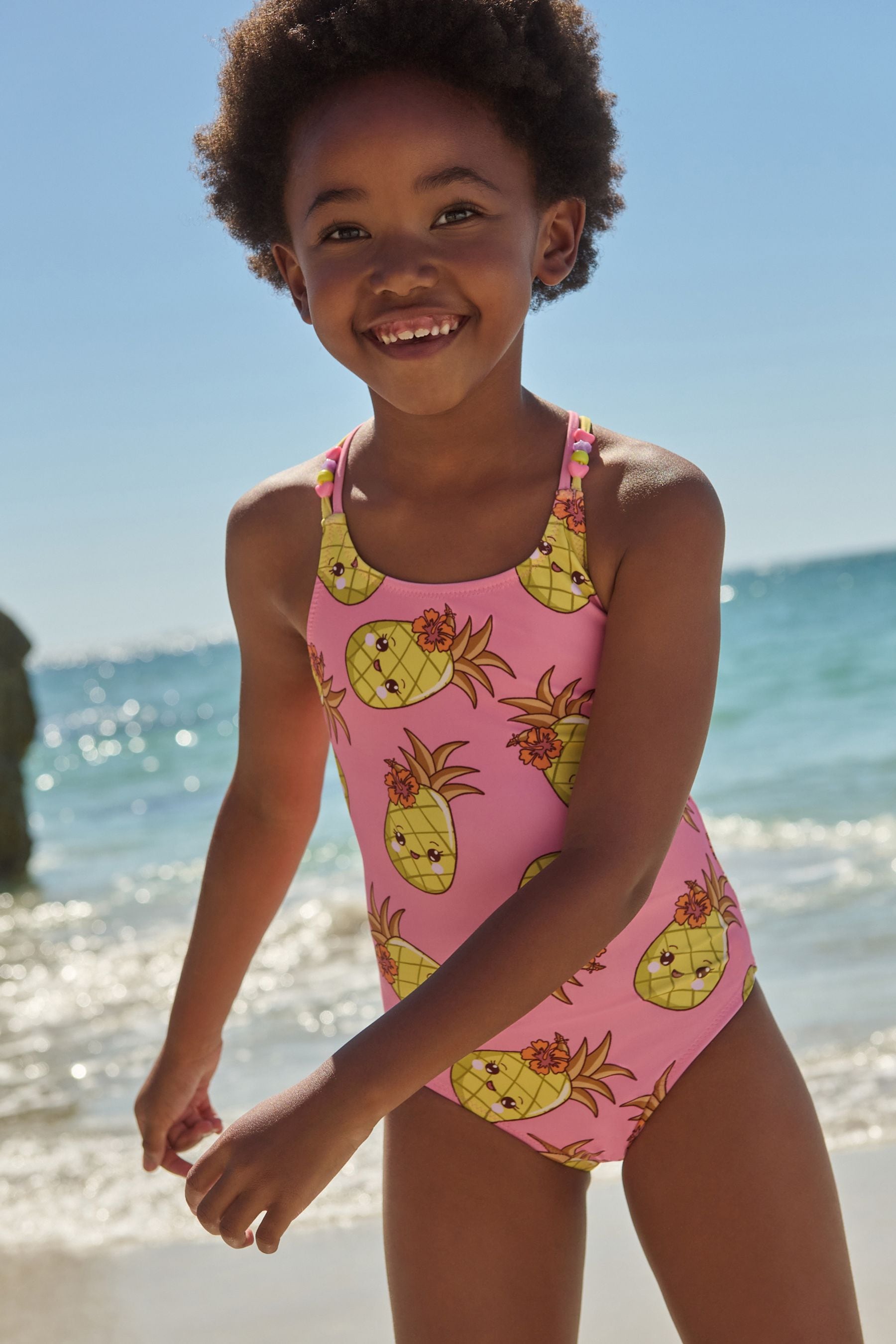 Pink Pineapple Swimsuit (3-16yrs)