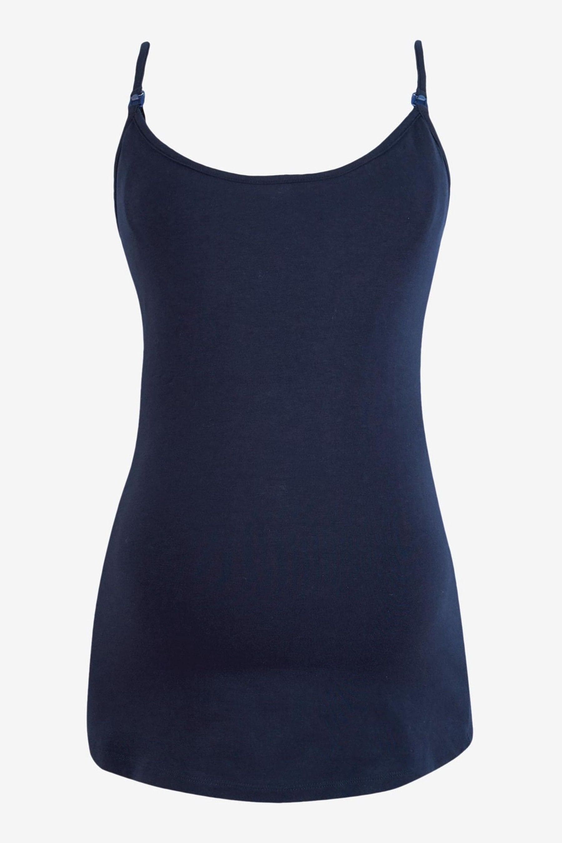 JoJo Maman Bébé Midnight Navy Maternity & Nursing Vest Top