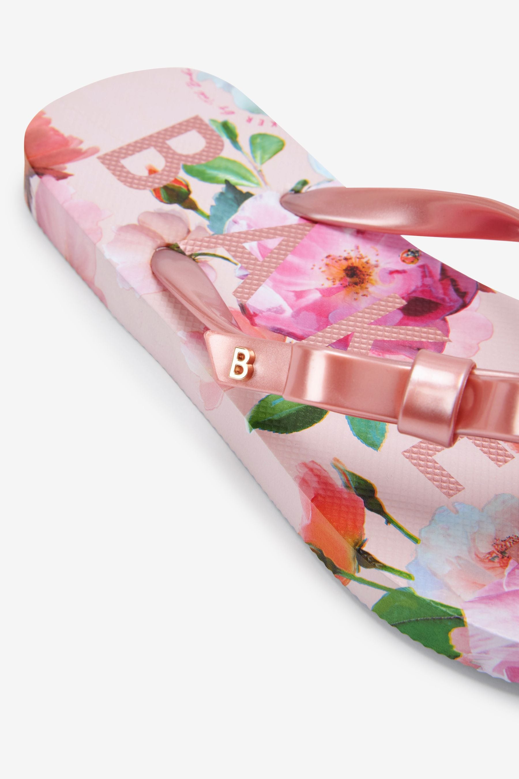 Baker by Ted Baker Floral Printed Bow Flip Flops