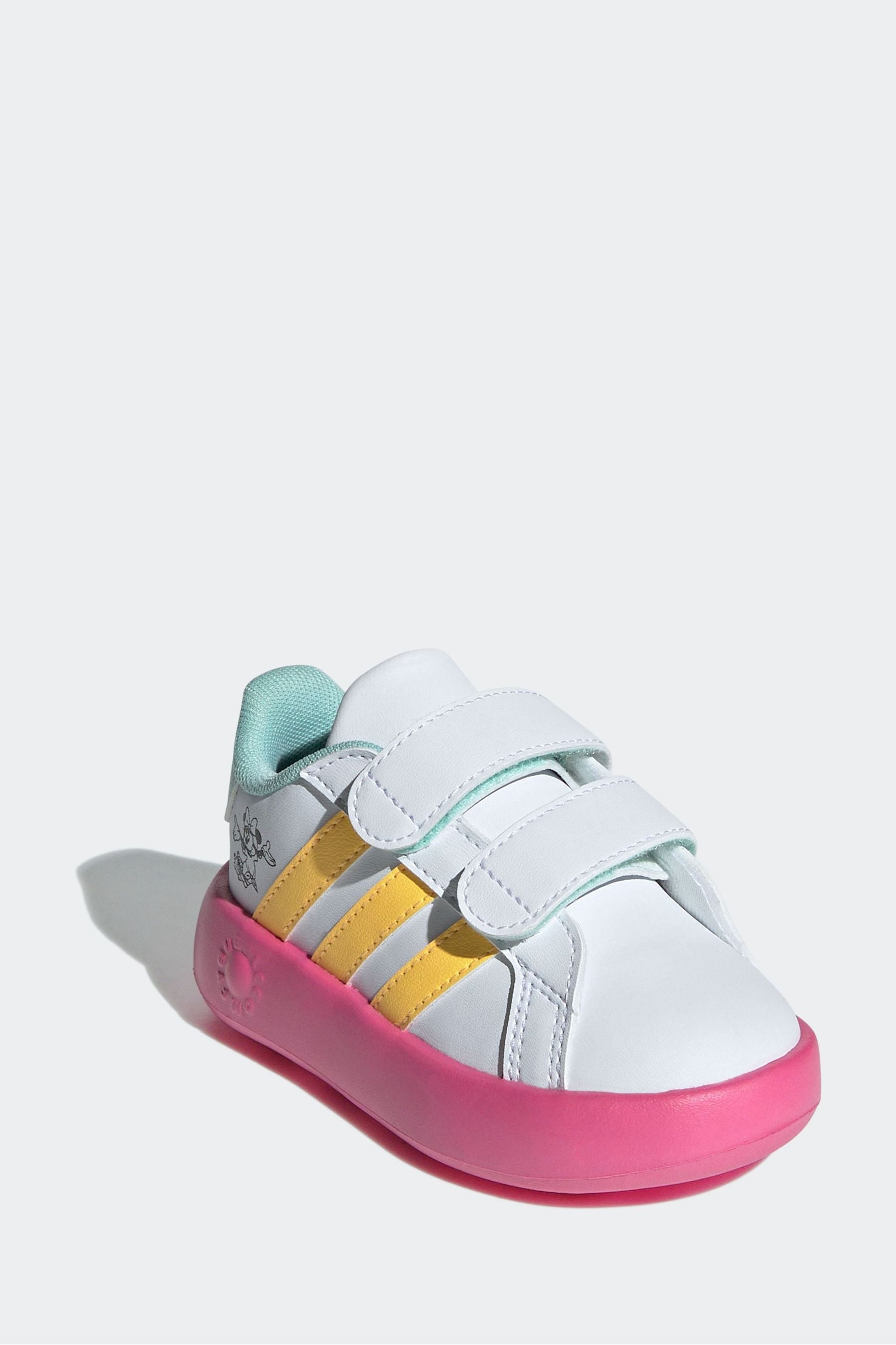 White adidas Grand Court Minnie Shoes