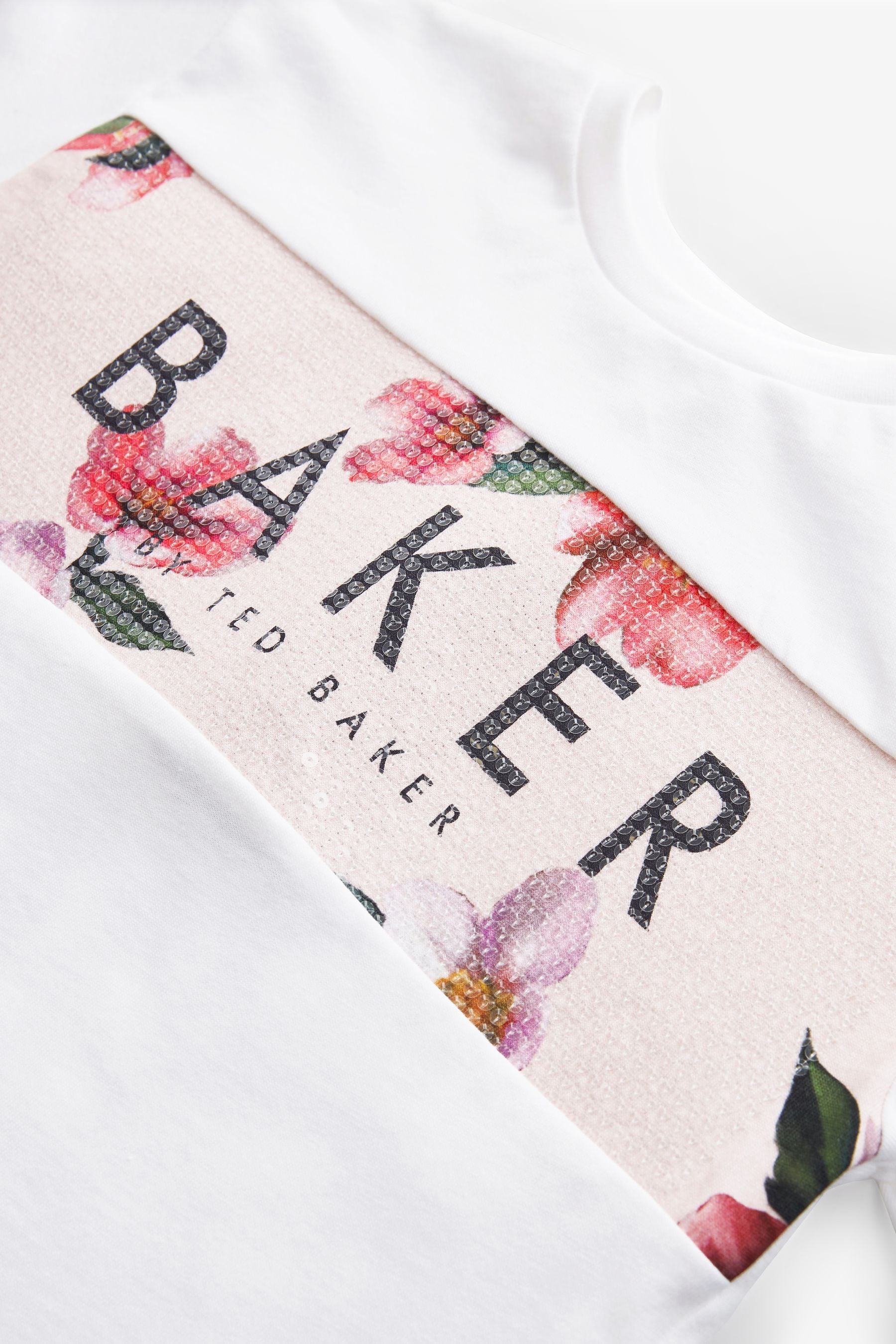 Baker by Ted Baker Floral Legging and Sequin T-Shirt Set