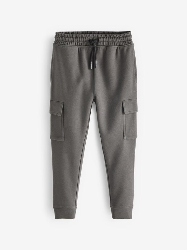 Charcoal Grey Cargo Cotton-Rich Joggers (3-16yrs)