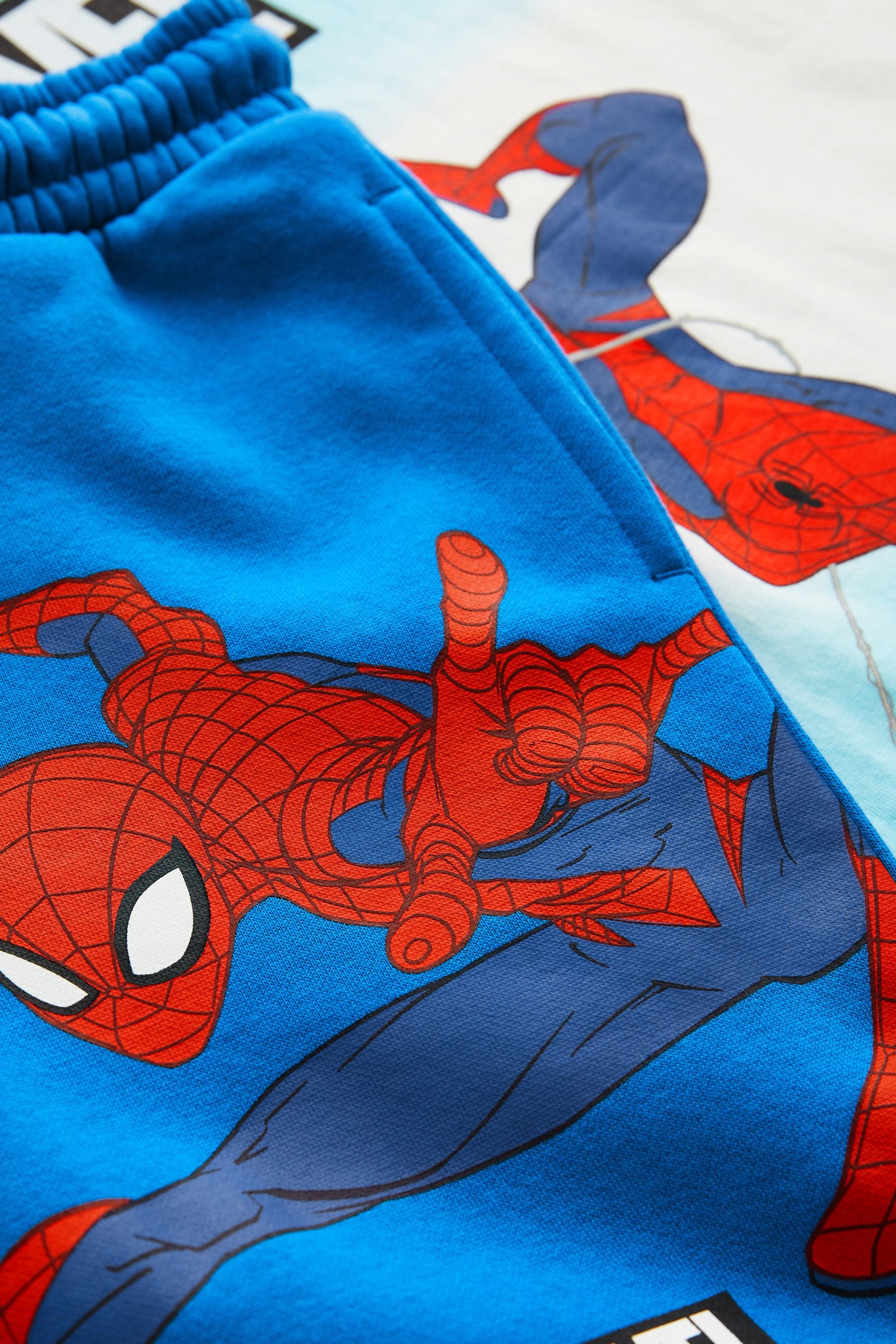 Blue Licensed Spiderman T-Shirt And Shorts Set (3-16yrs)