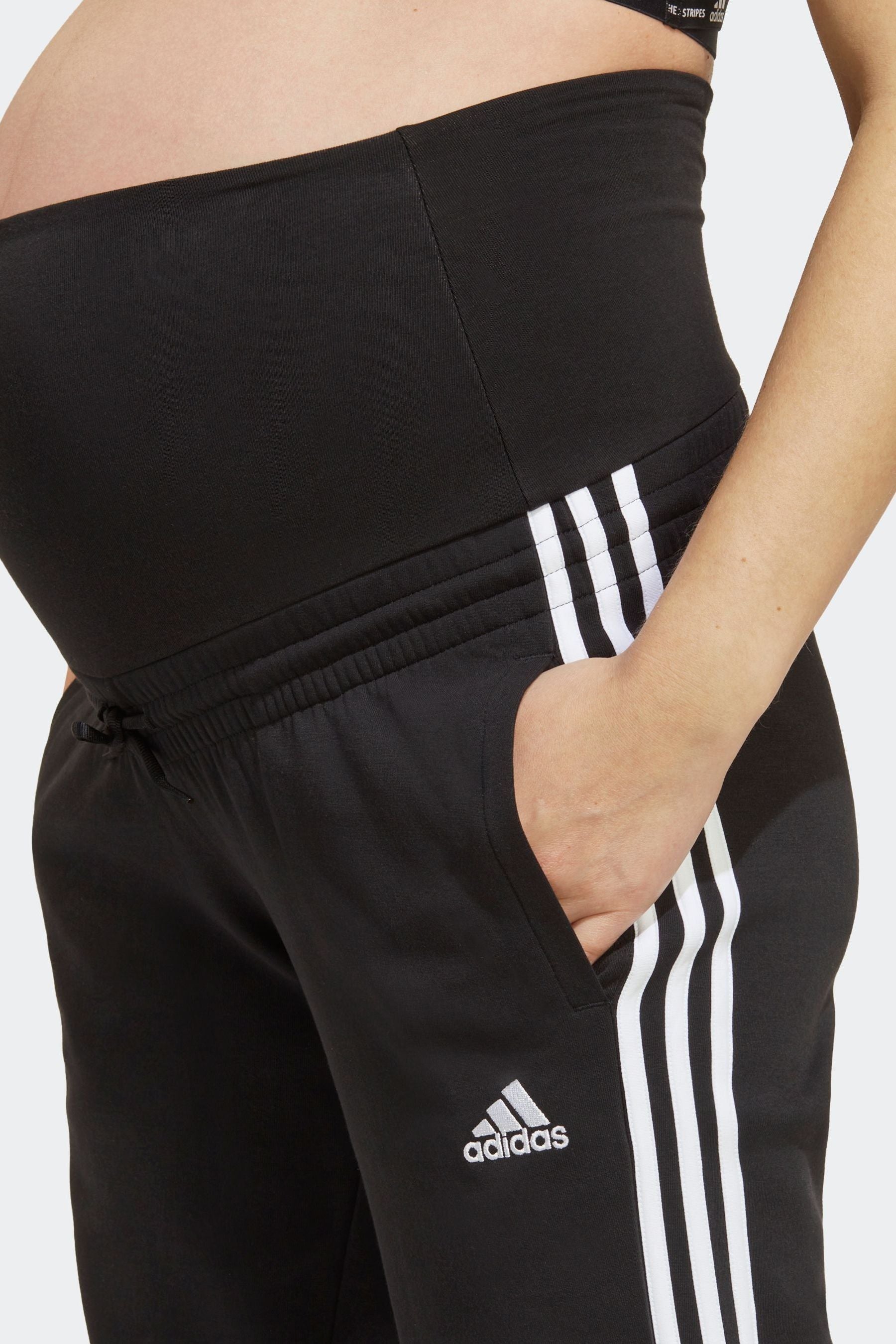 adidas Black Maternity Tracksuit Bottoms