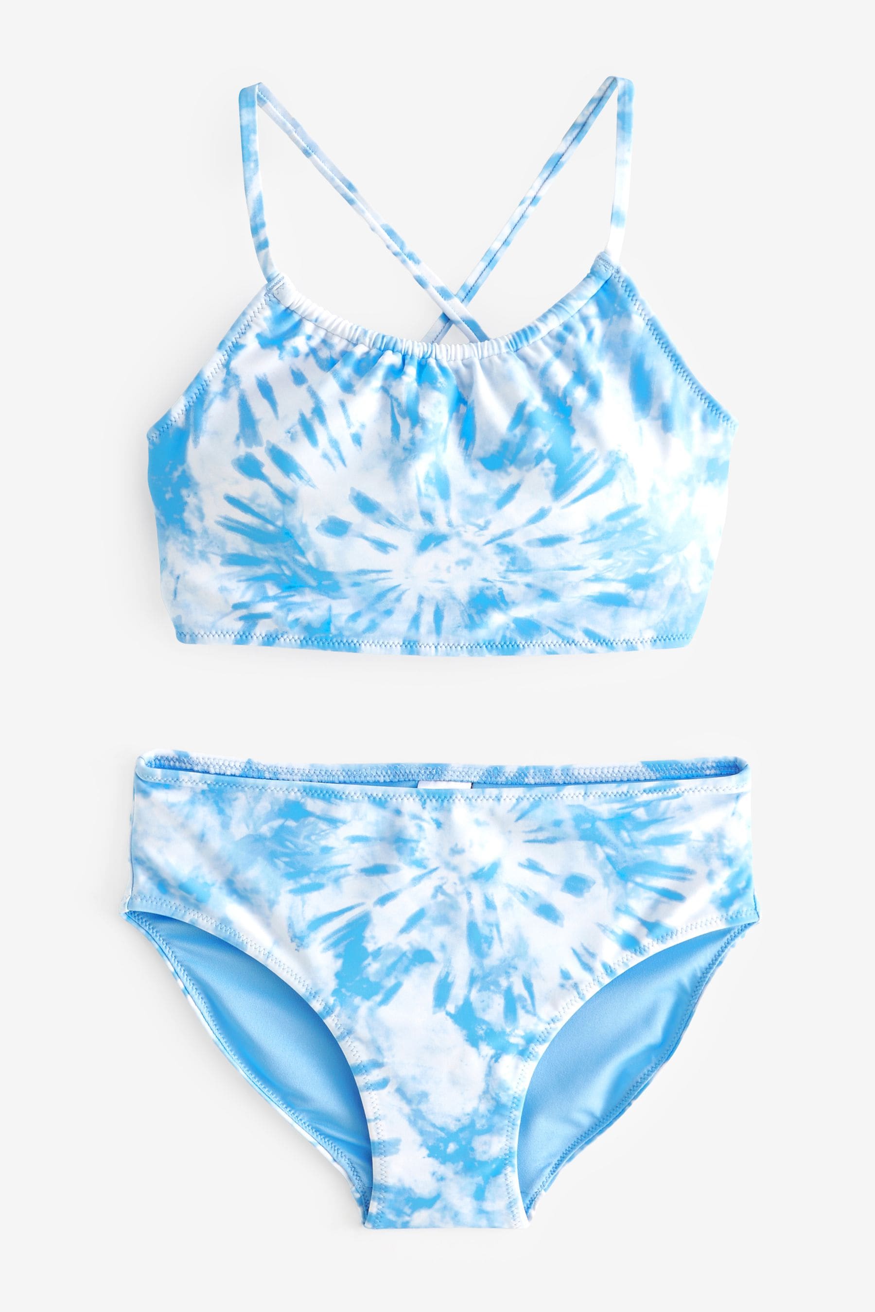 Blue Tie Dye Padded Bikini (8-16yrs)