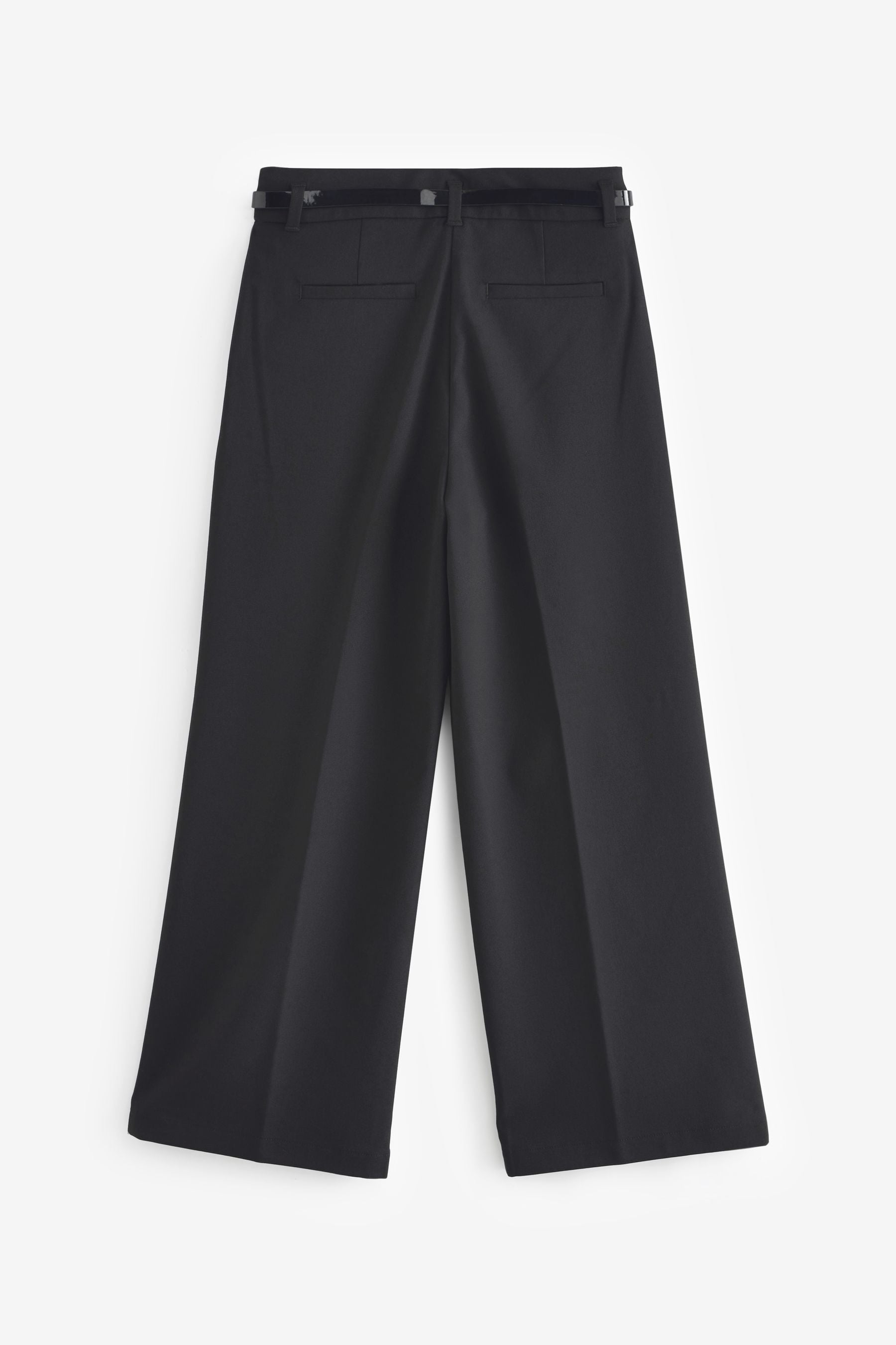 Black Senior Wide Leg Belted School Trousers (9-18yrs)