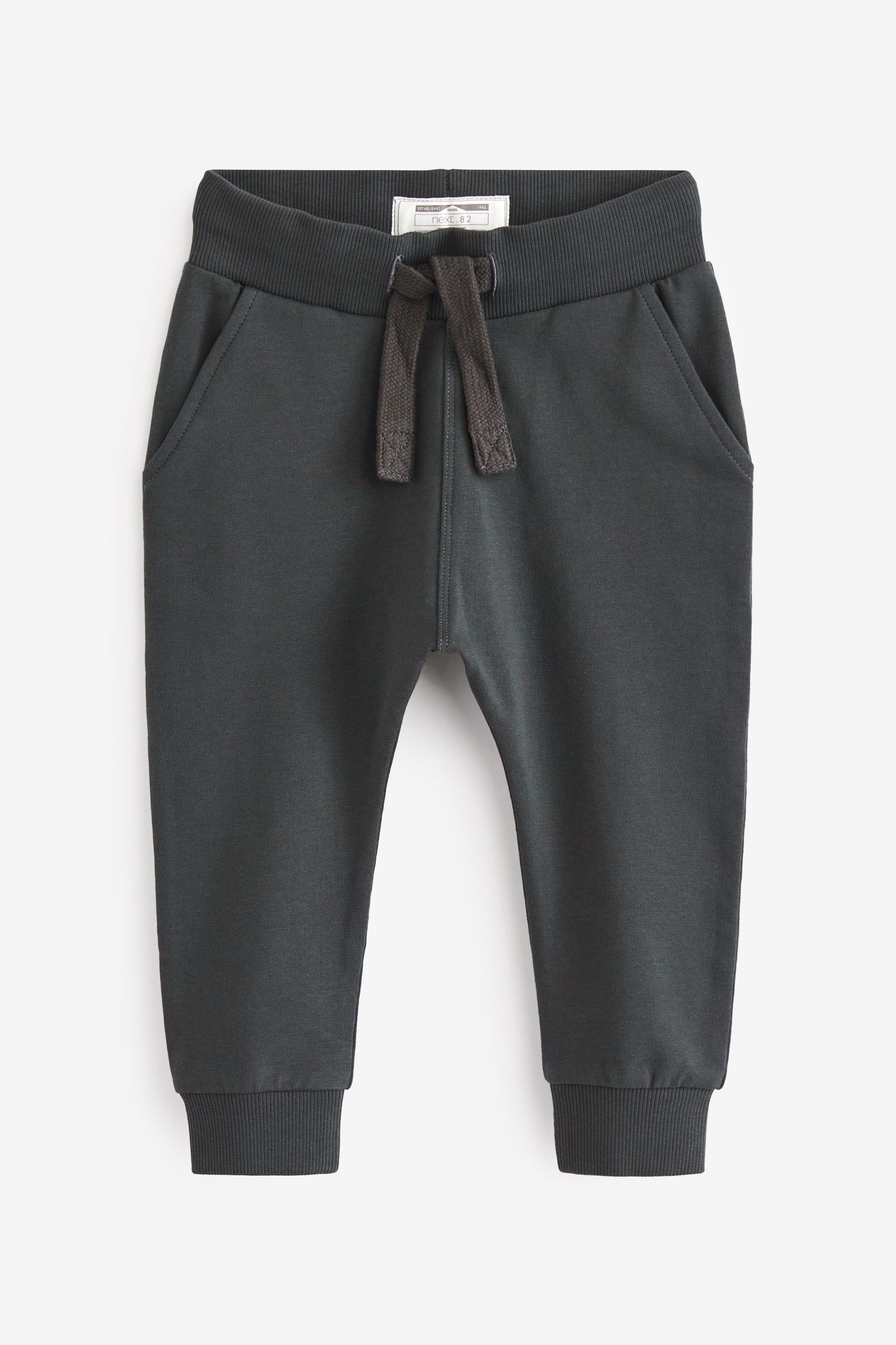 Charcoal/Grey/Brown Joggers 5 Pack (3mths-7yrs)