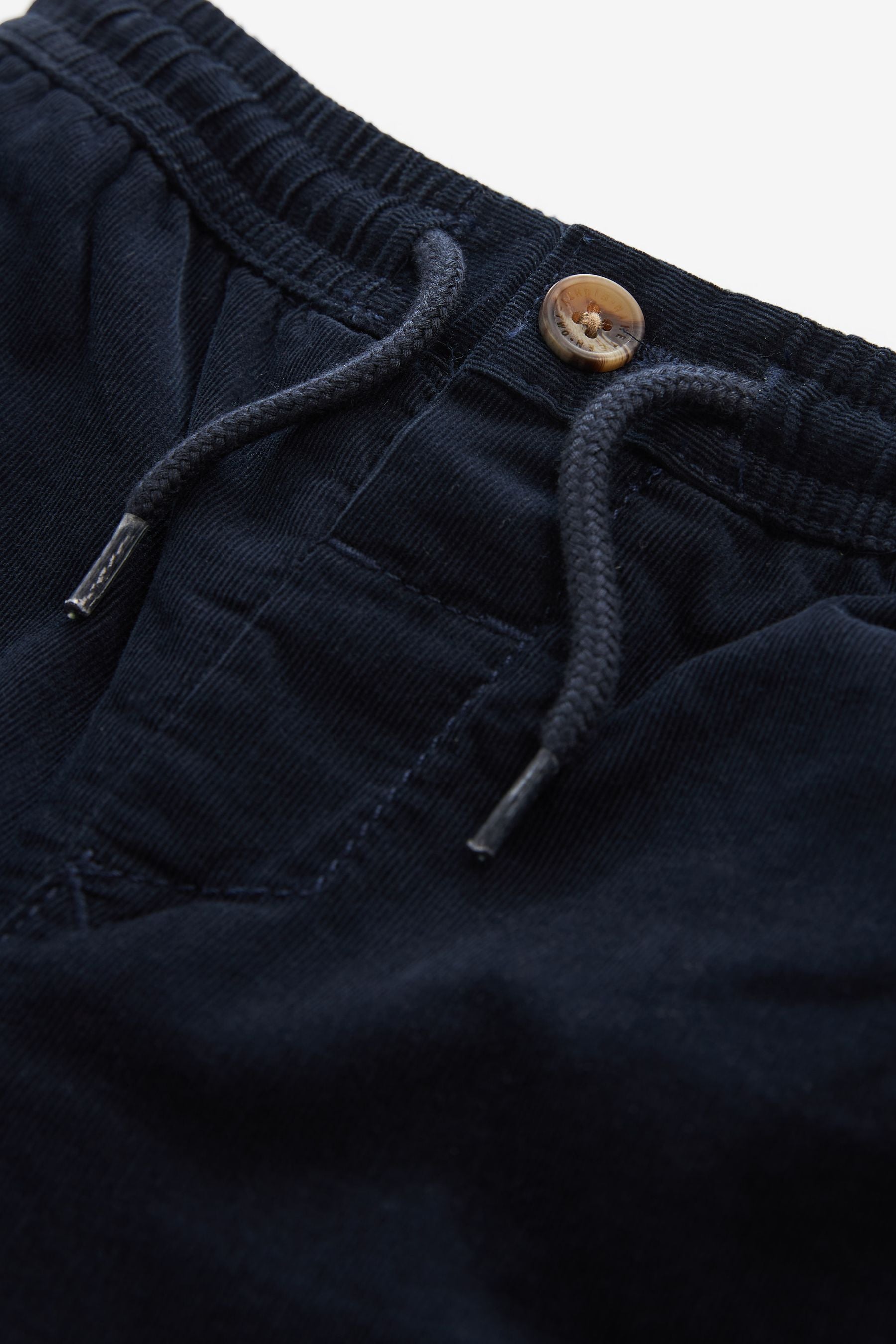 Navy Blue Corduroy Pull-On Trousers (3mths-7yrs)