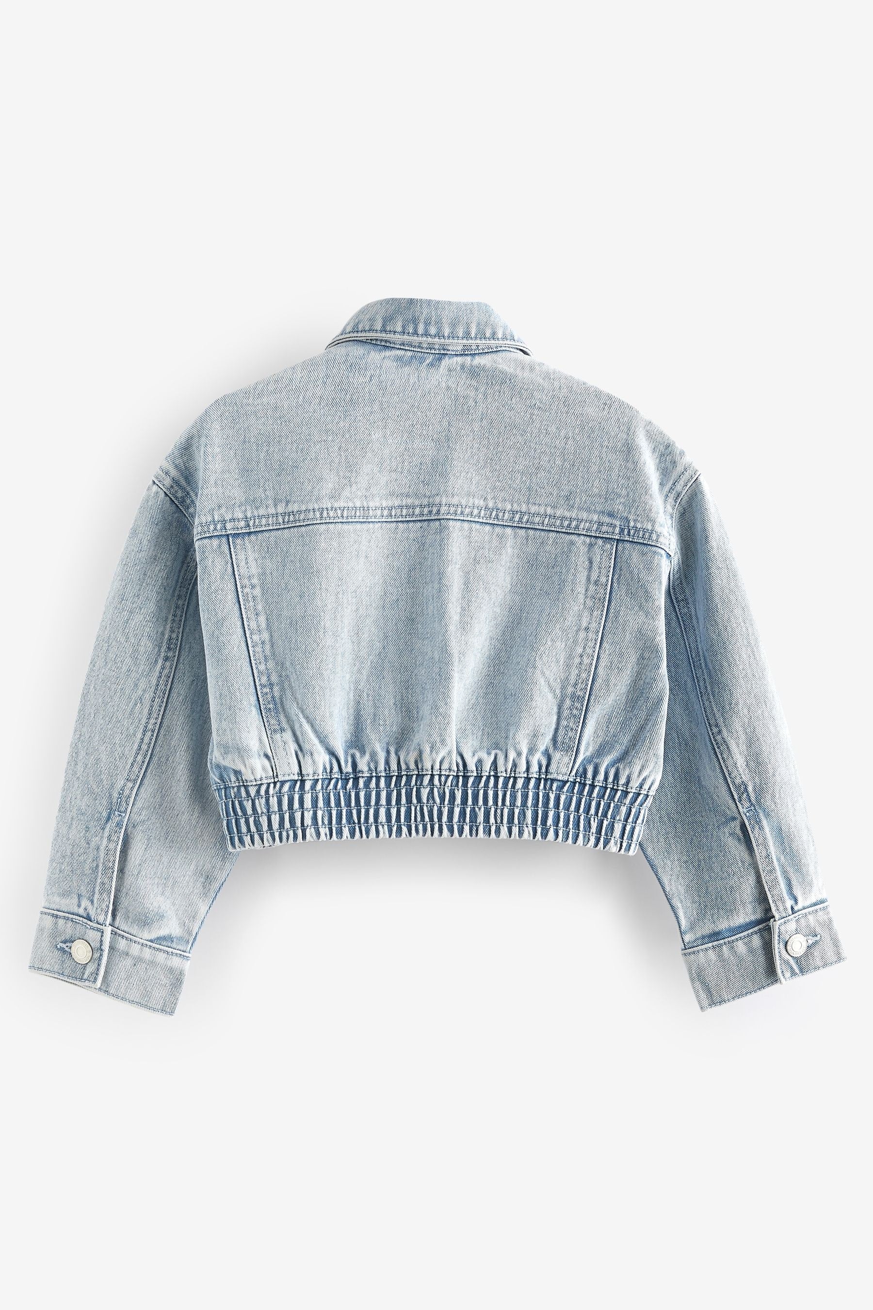 Bleach Wash Crop Denim Jacket (3-16yrs)