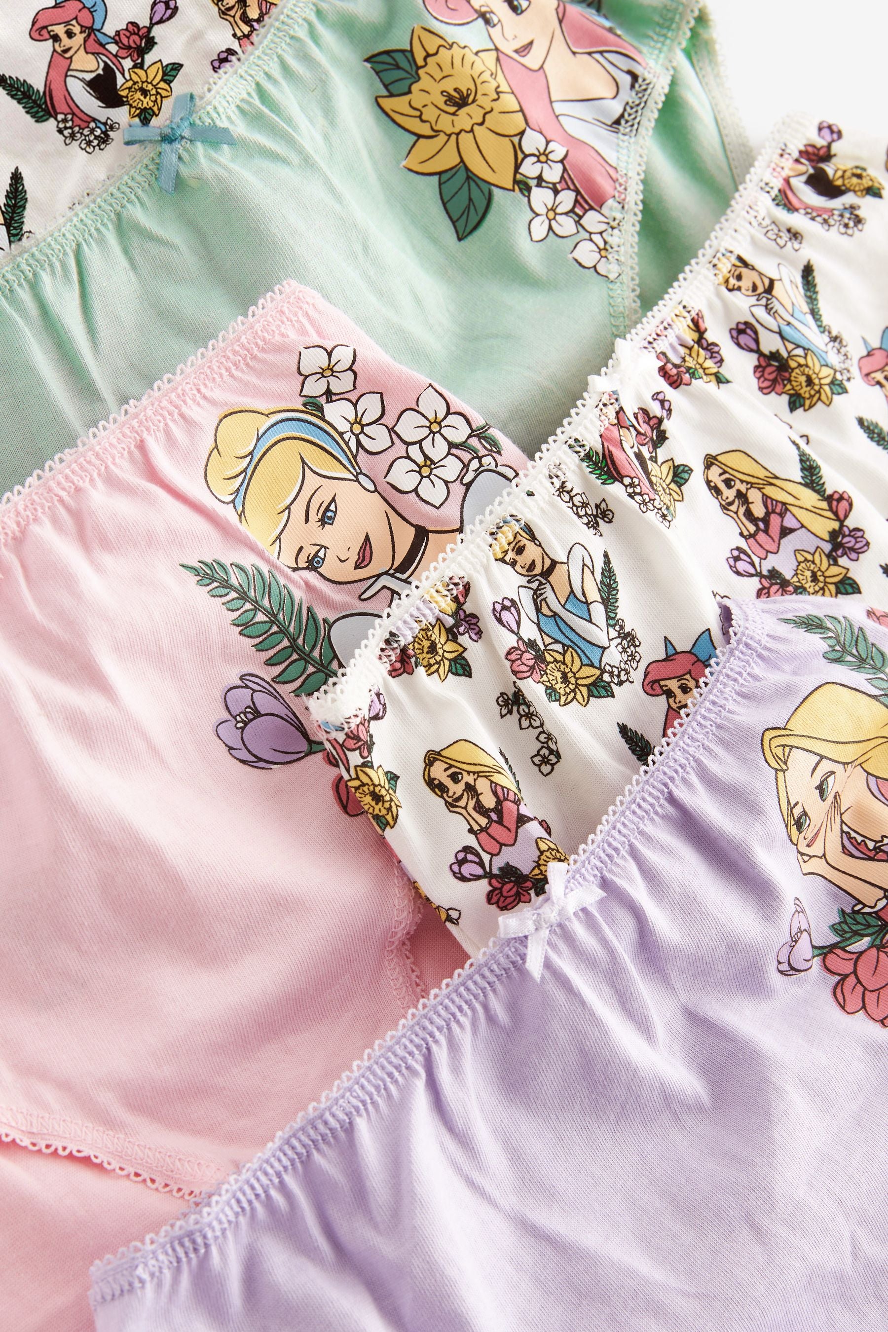 Multi Disney Princesses 100% Cotton Briefs 5 Pack (1.5-10yrs)