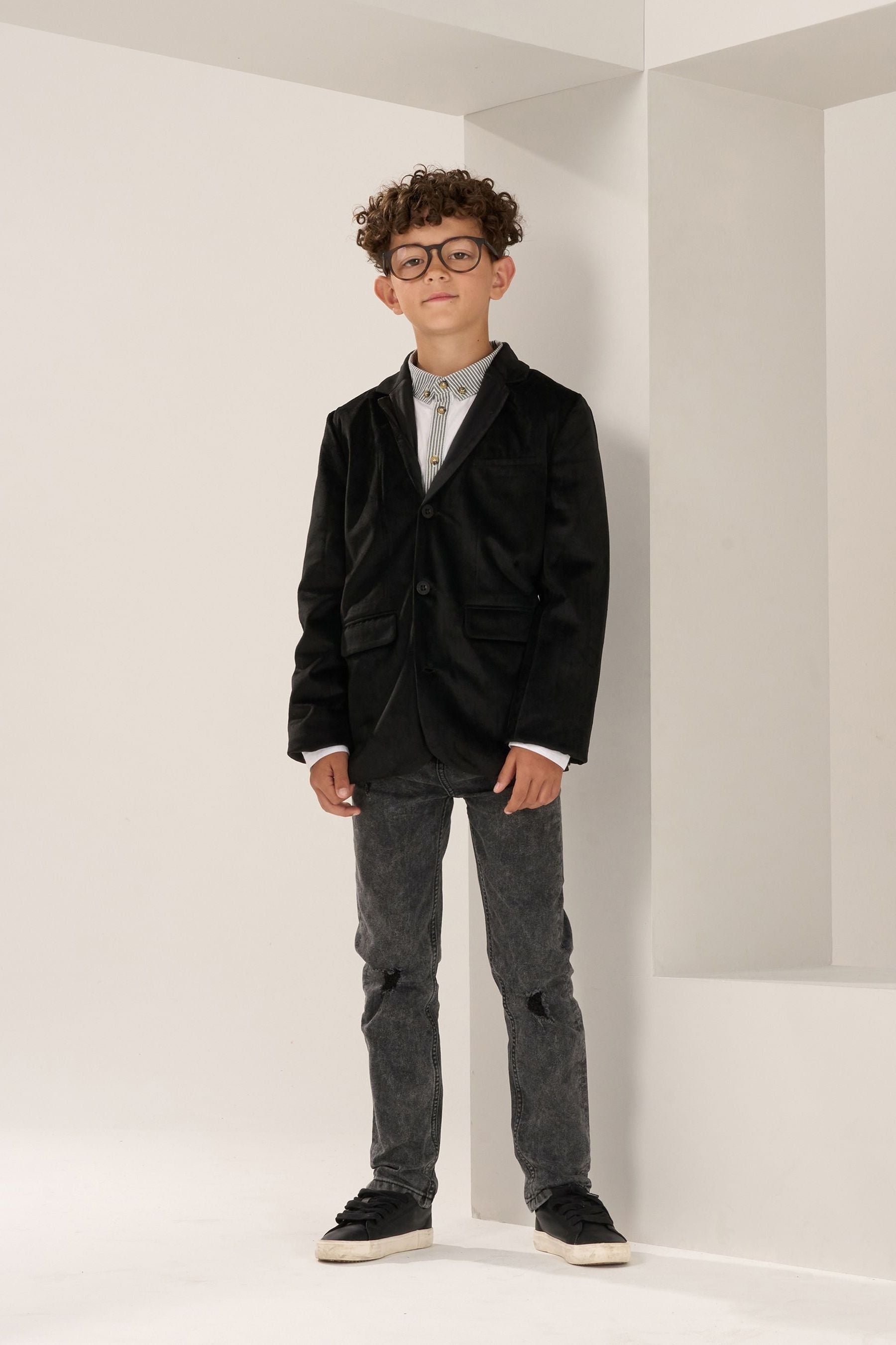 Angel & Rocket Black Velvet Georgie Blazer