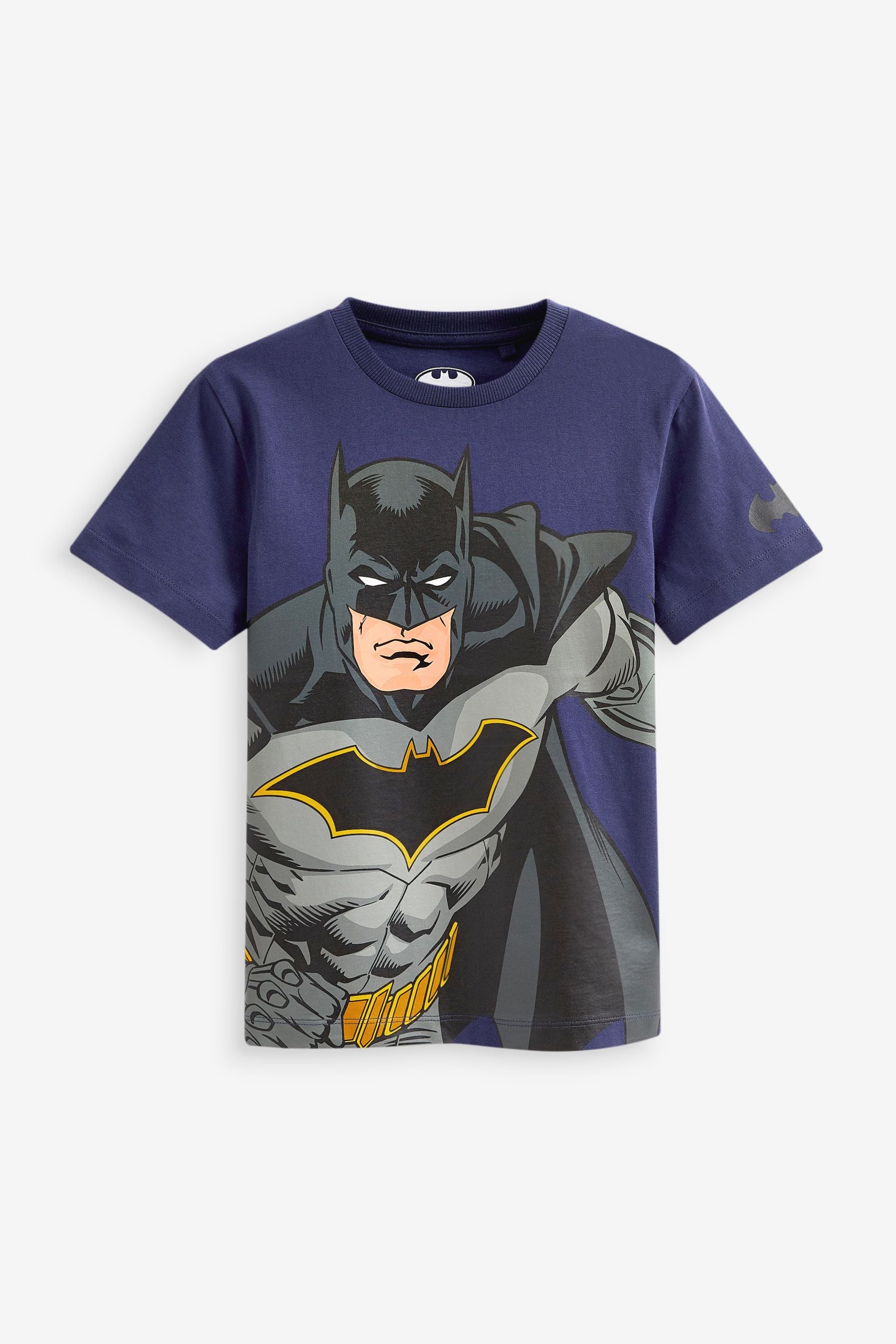 Batman Navy Blue Marvel Superhero Short Sleeve T-Shirt (3-16yrs)