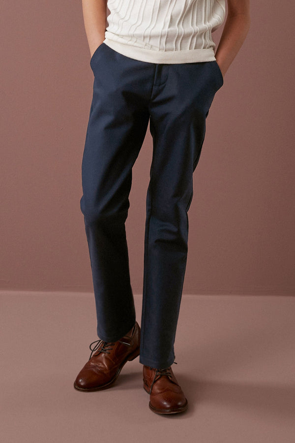 Navy Blue Premium Chino Trousers (3-16yrs)