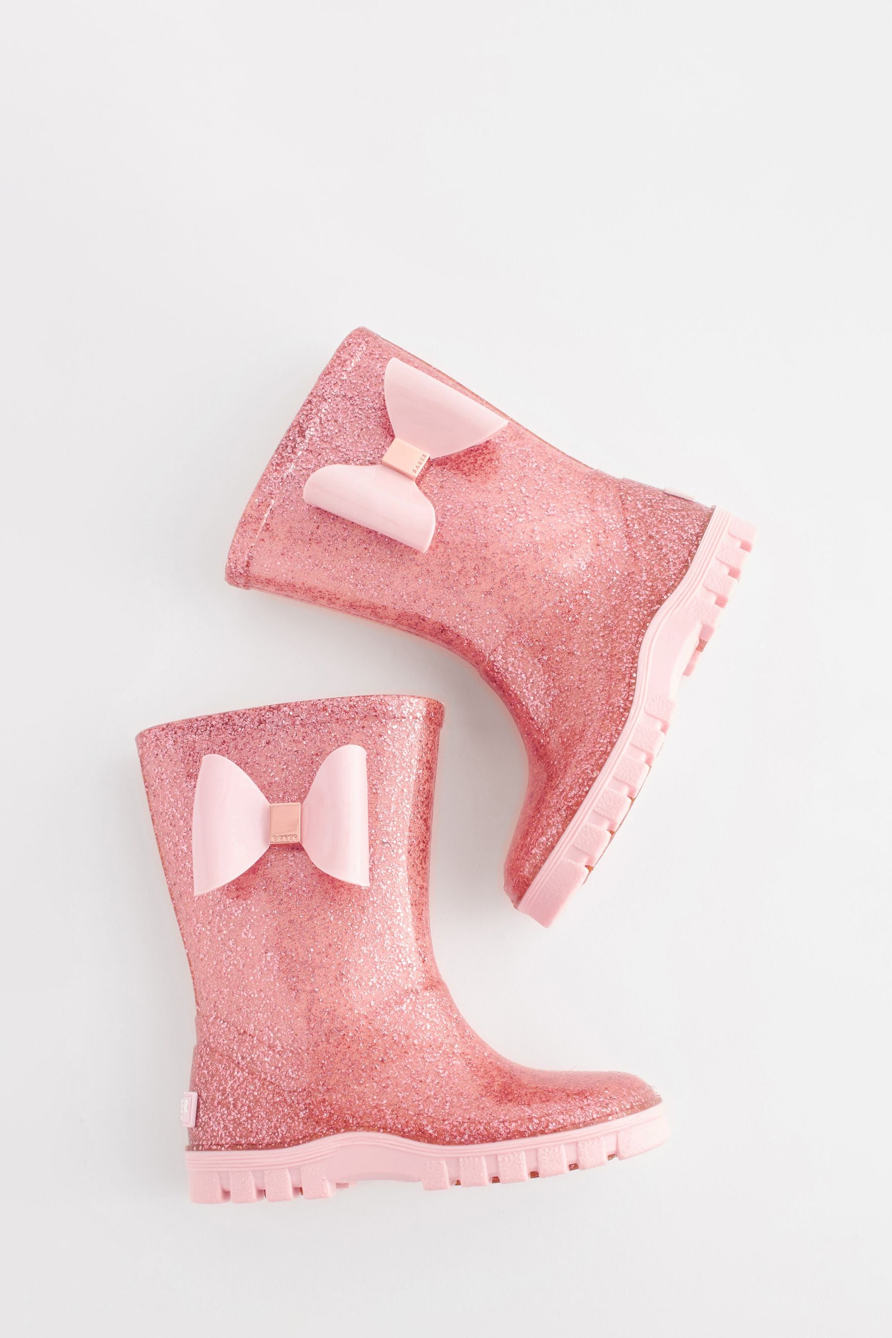 Baker by Ted Baker Girls Glitter Welly Boots with Bow