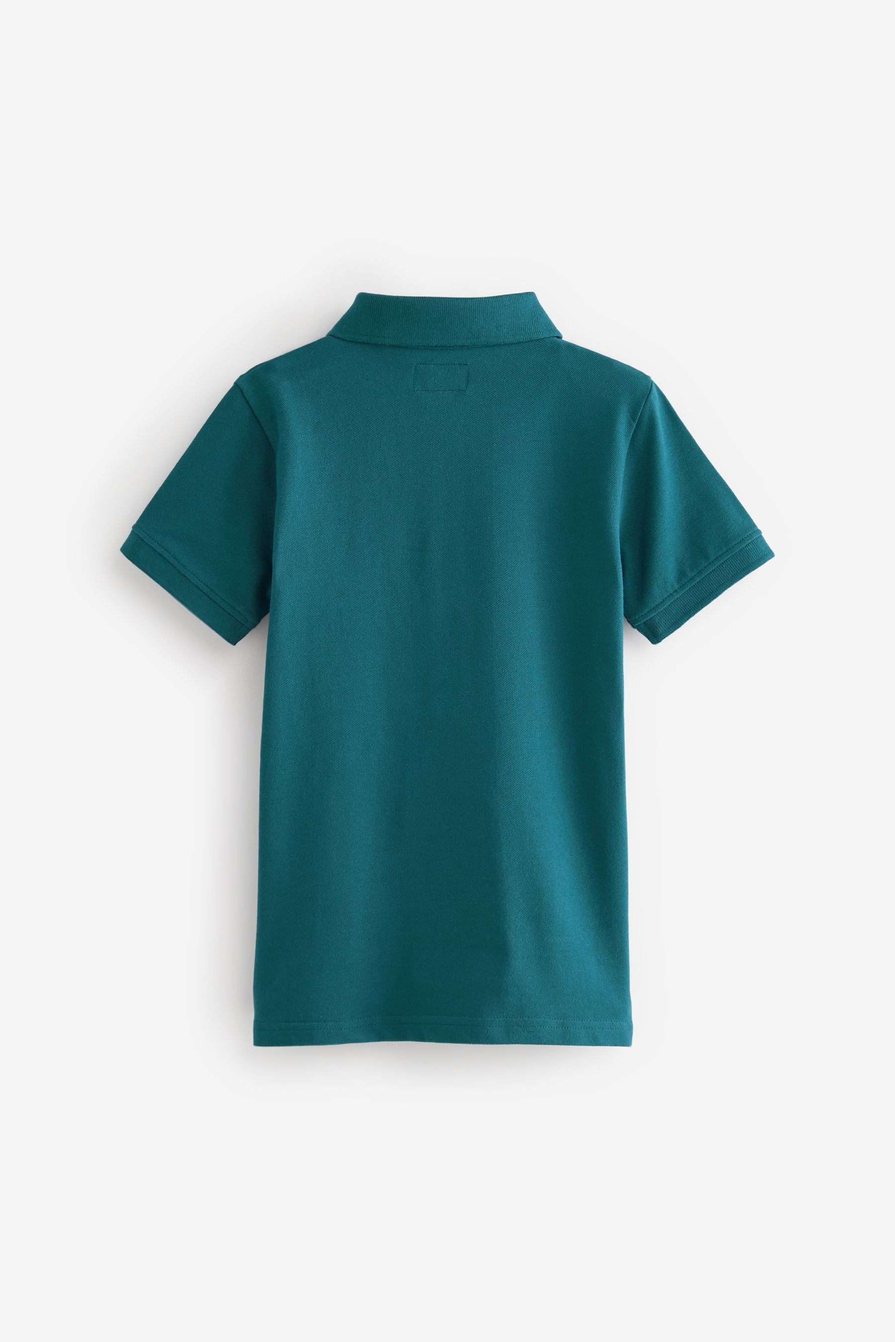 Blue Teal Short Sleeve Polo Shirt (3-16yrs)