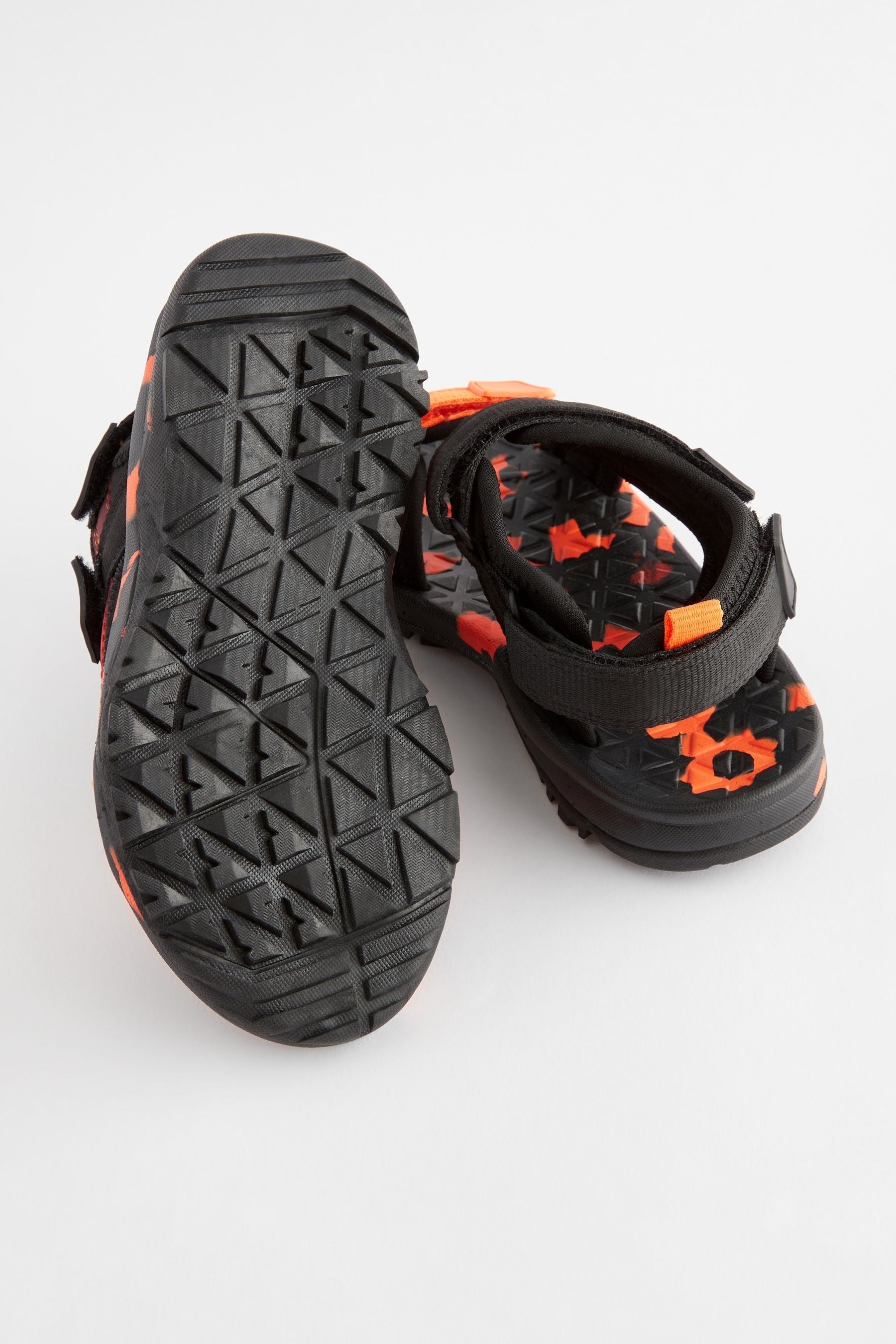 Orange Touch Fastening Strap Trekker Sandals