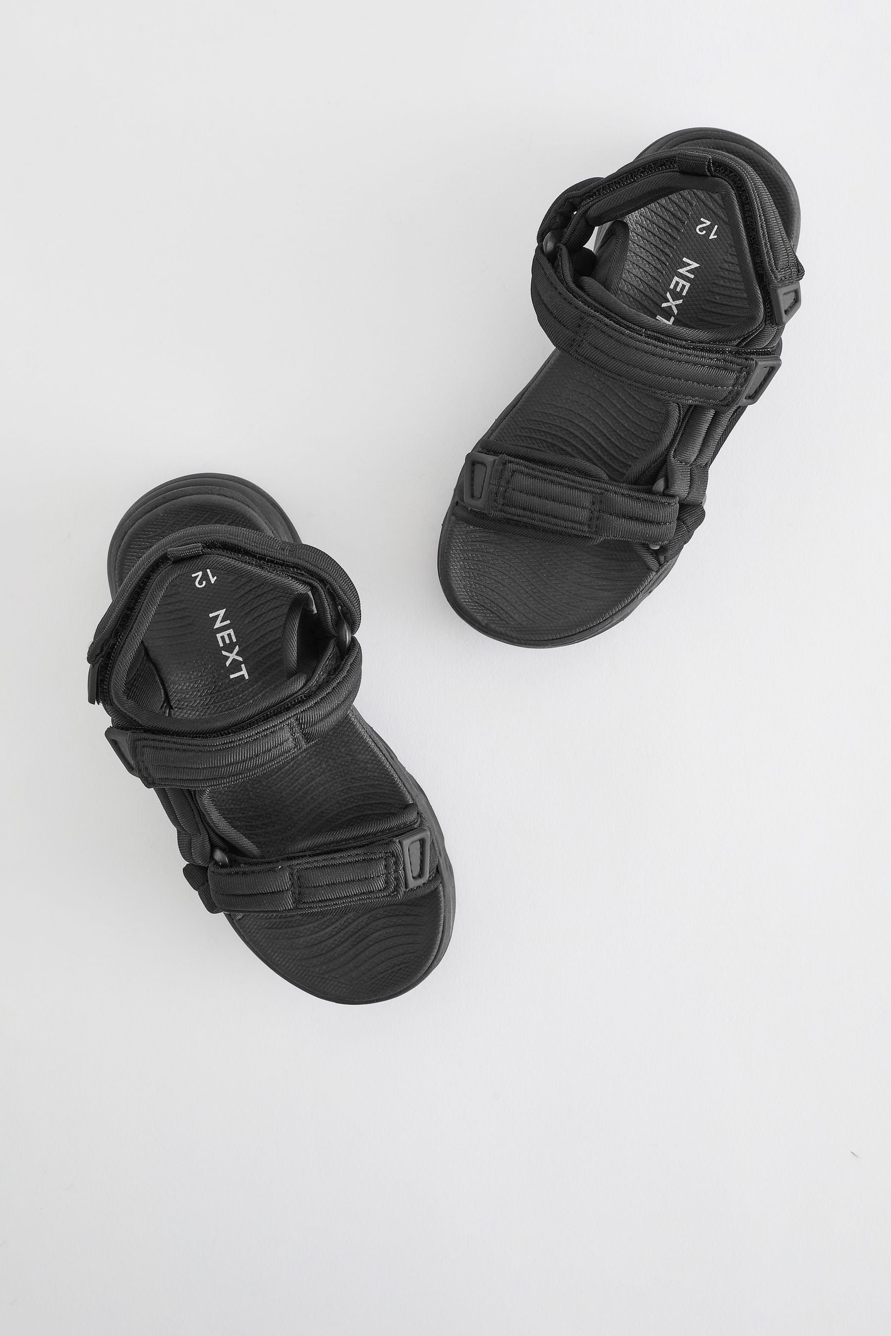 Black Sporty Trekker Sandals